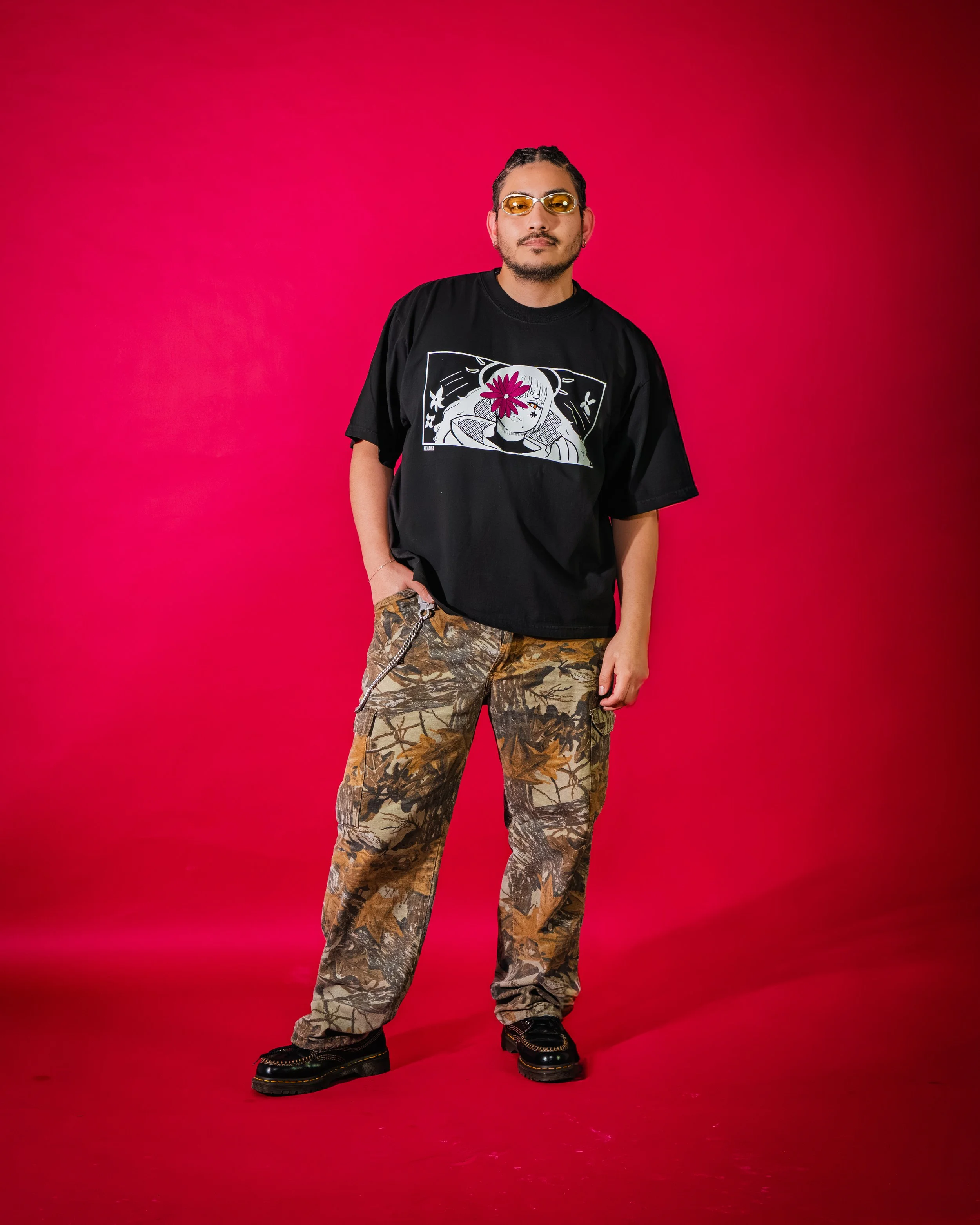 Knight of the Flower Drop Shoulder Tee