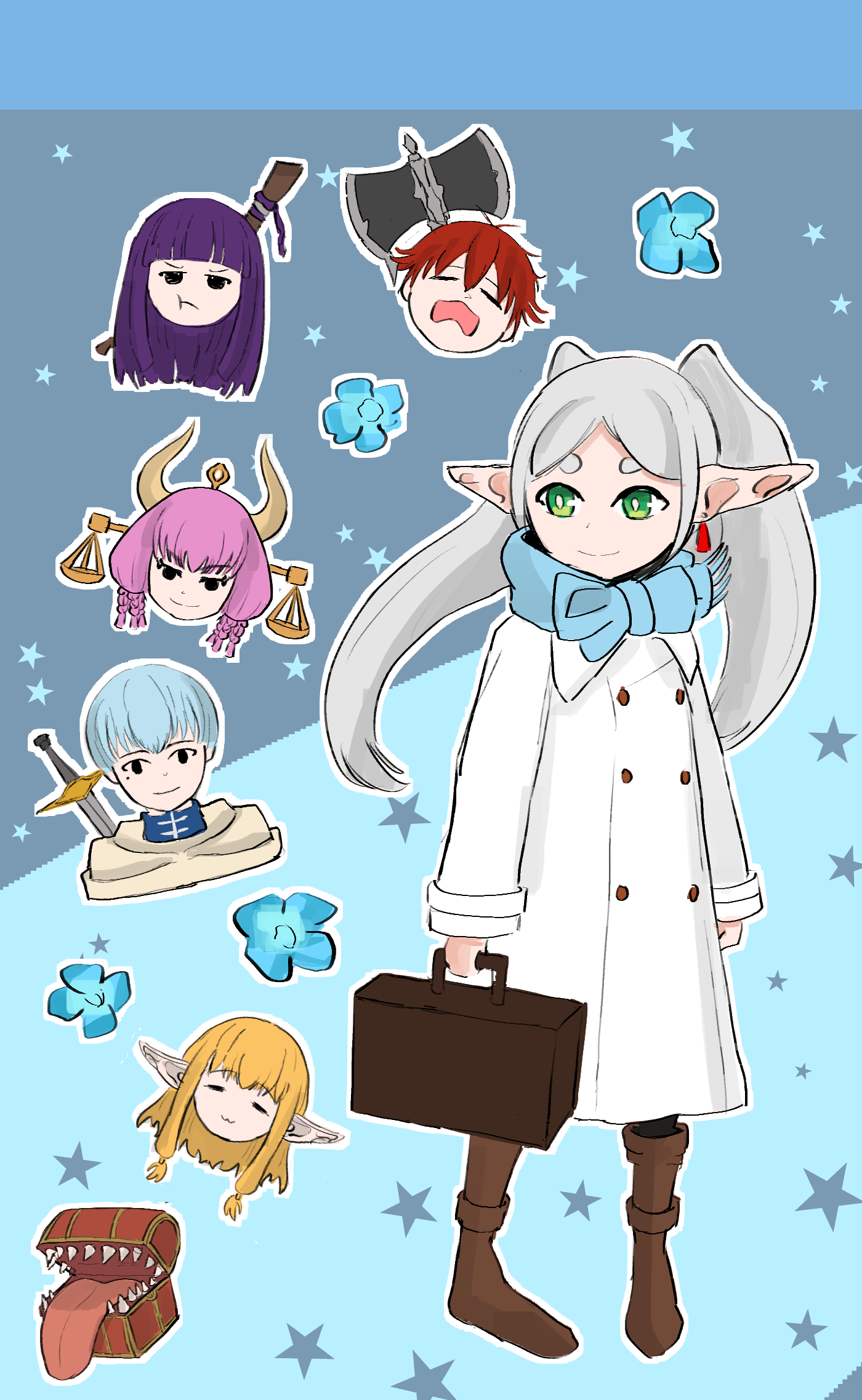 Frieren Sticker Sheet