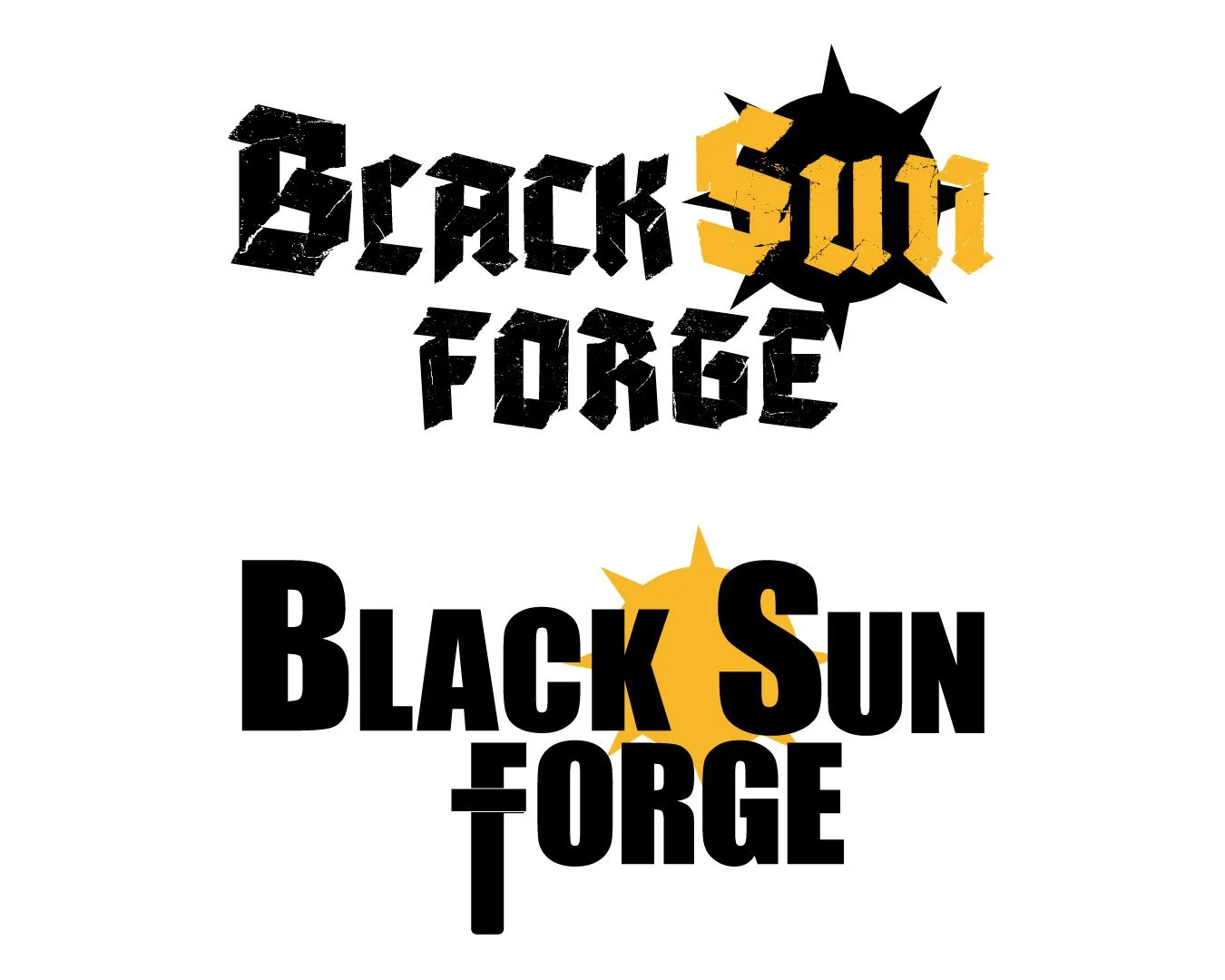Black Sun Forge Manga Text Logo