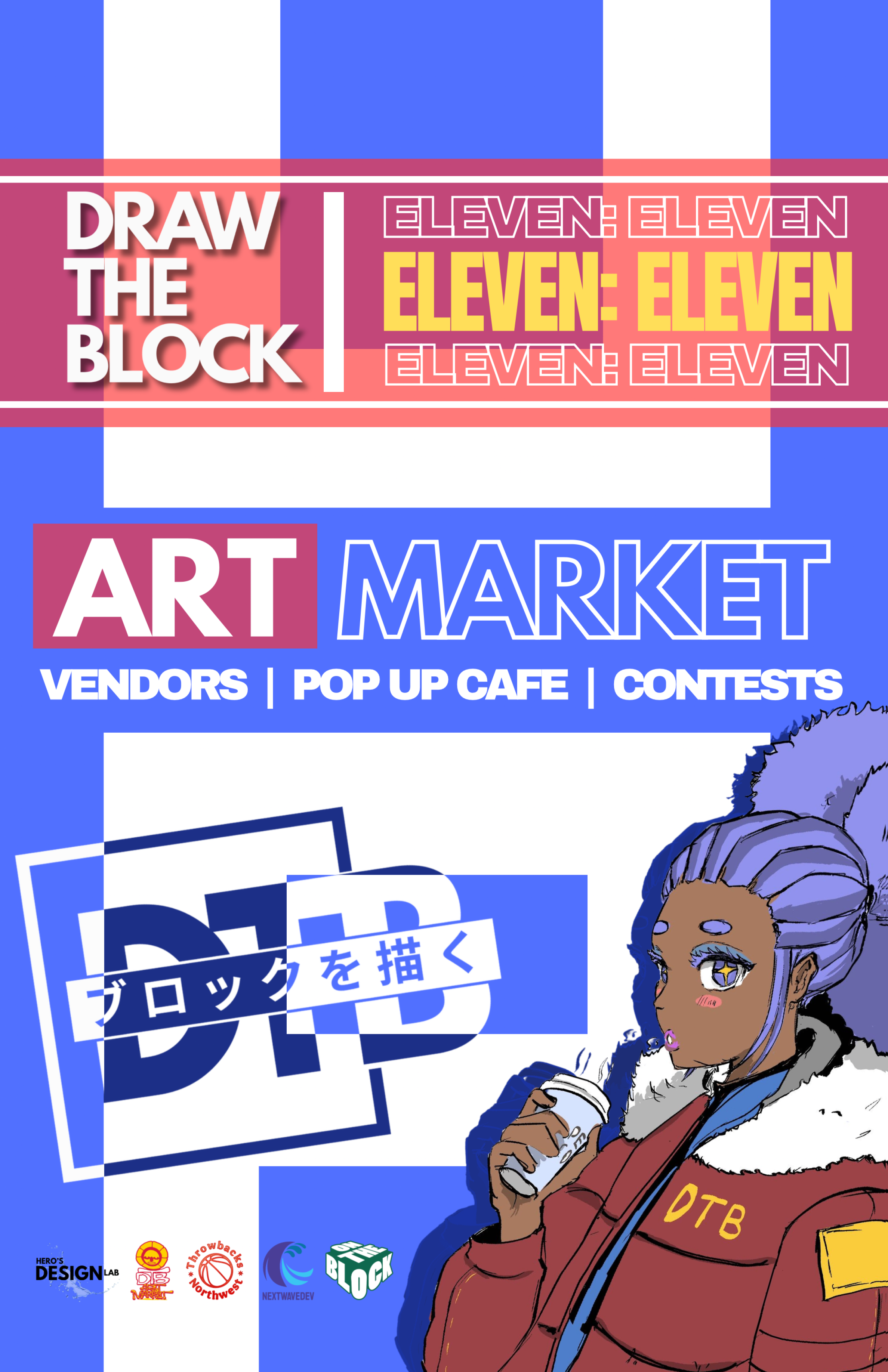 Draw the Block First Event Poster