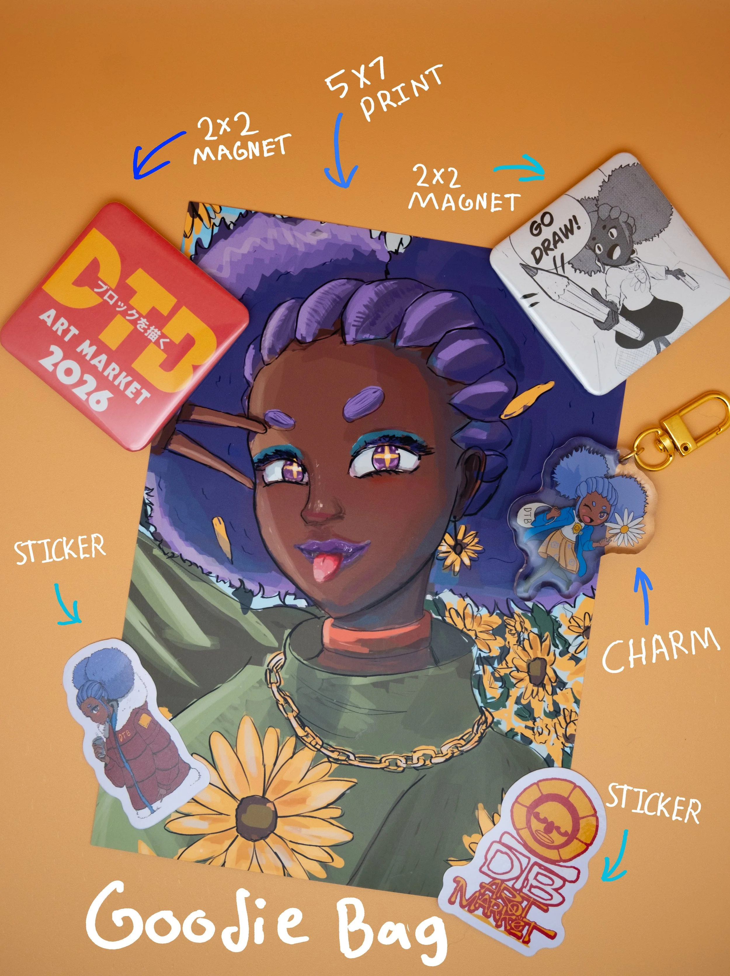 Draw The Block Art Market Goodie Bag