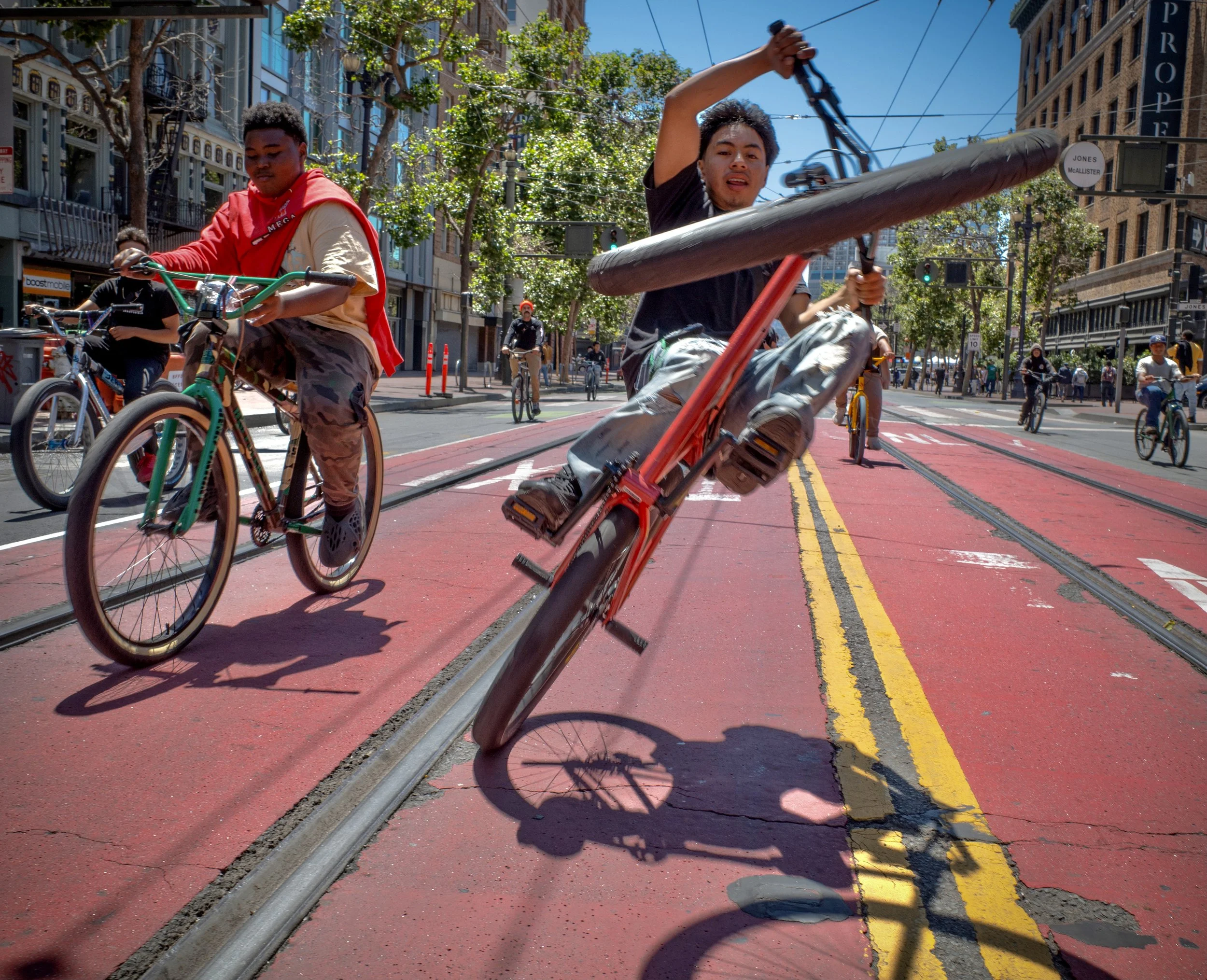 Near Miss!  Market Street, San Francisco