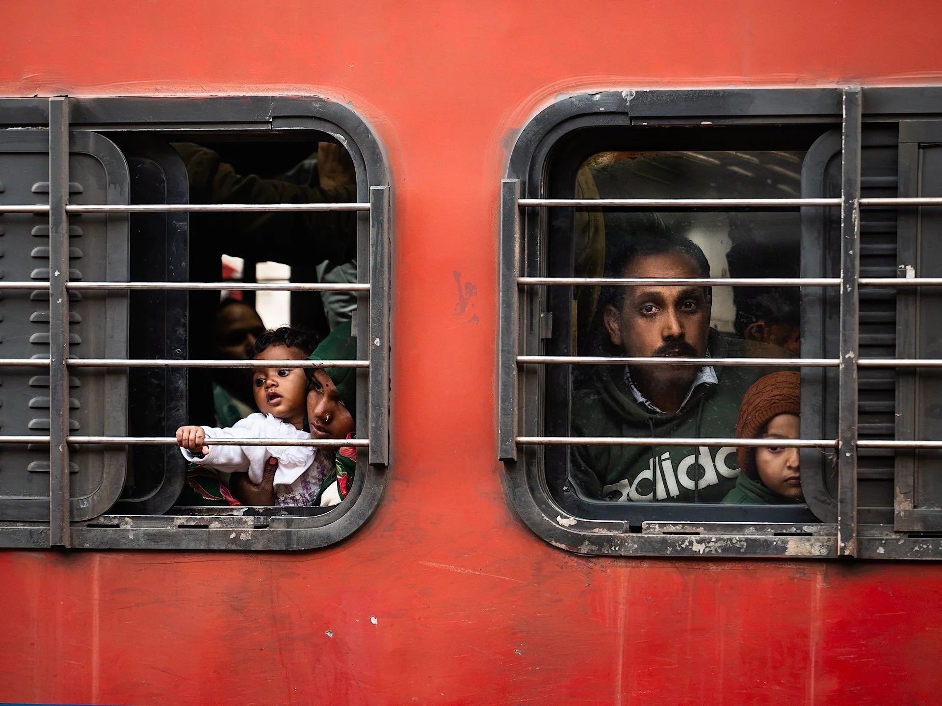 The Long Journey, Agra Station, India
