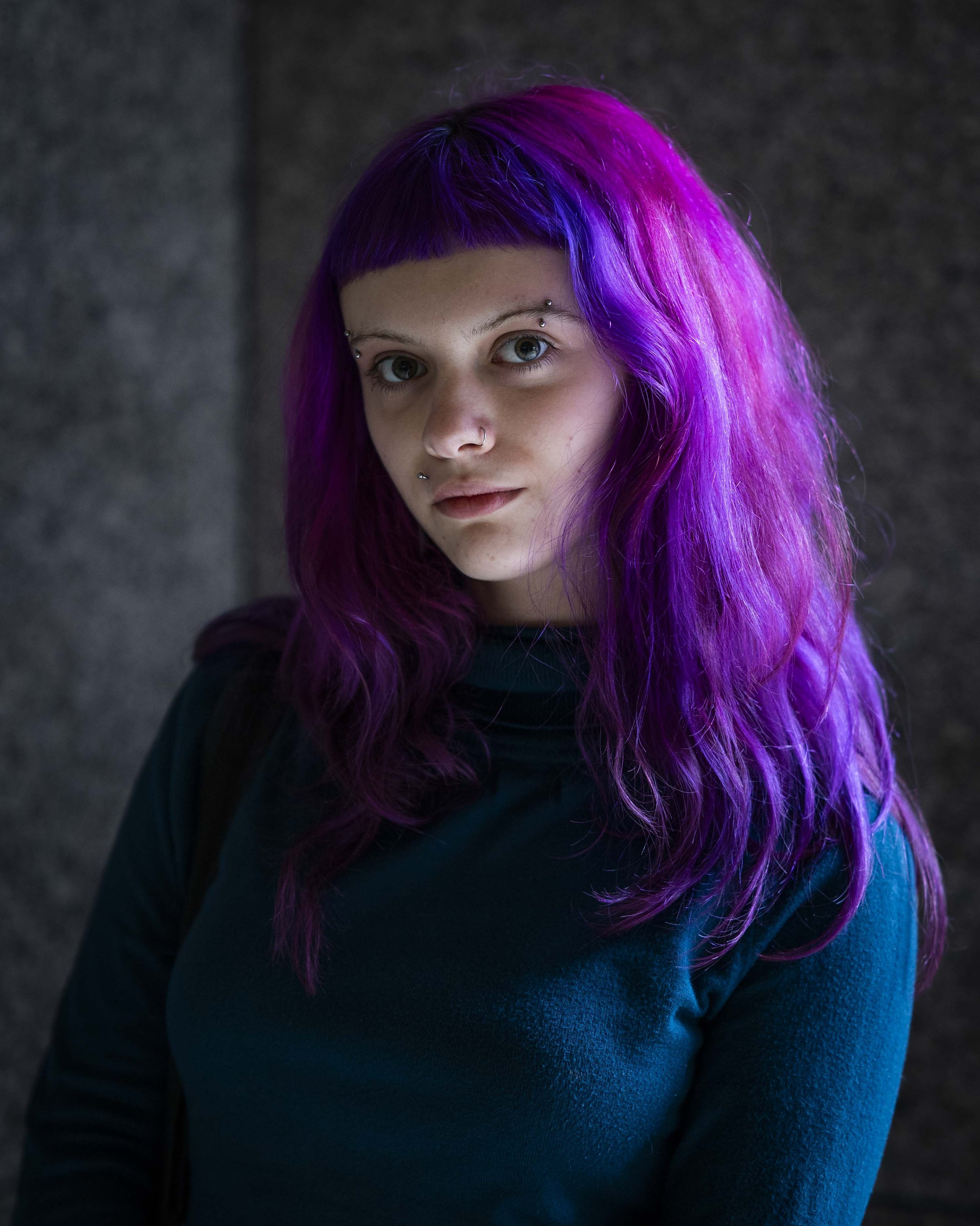 Purple Ombre, Flinders St Station, Melbourne, Australia