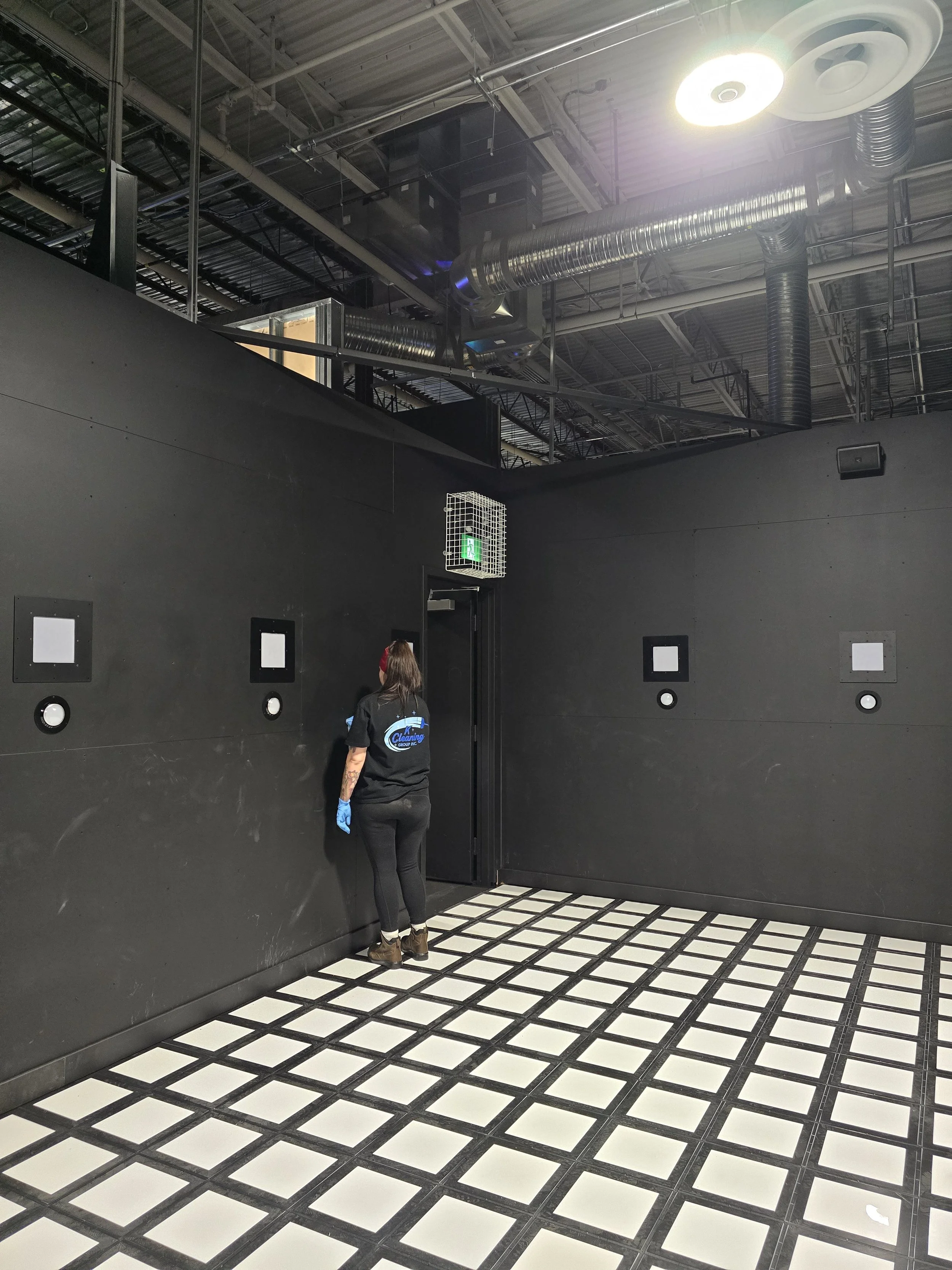 K Cleaning Group team doing post construction cleaning