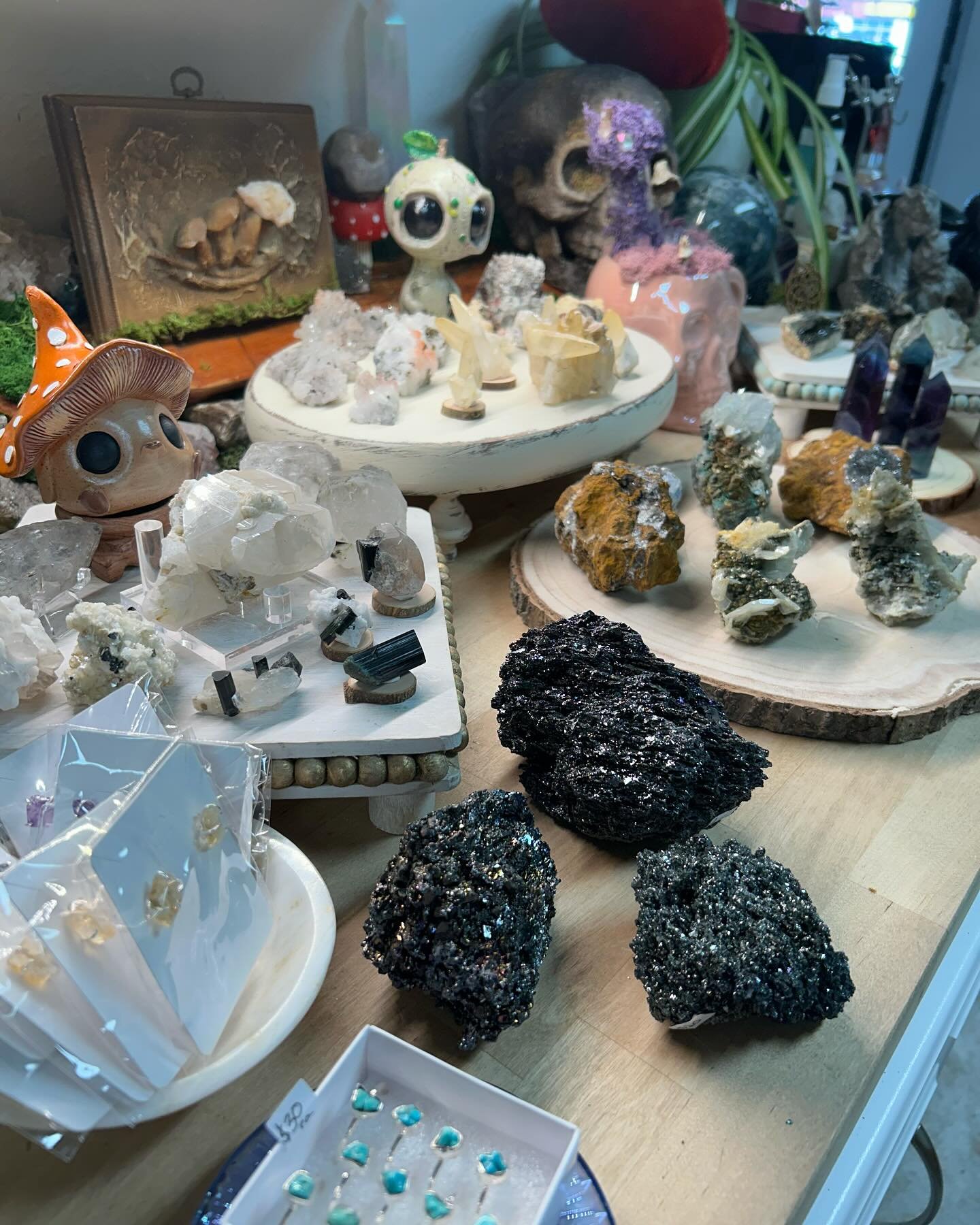 Join us at 2PM on Instagram or 4PM on Facebook for a fun specimen live sale!! 🥰 Lots of beautiful specimen pieces, some jewelry &amp; worry stones! 🫶🏼✨ See you soon! 🥳