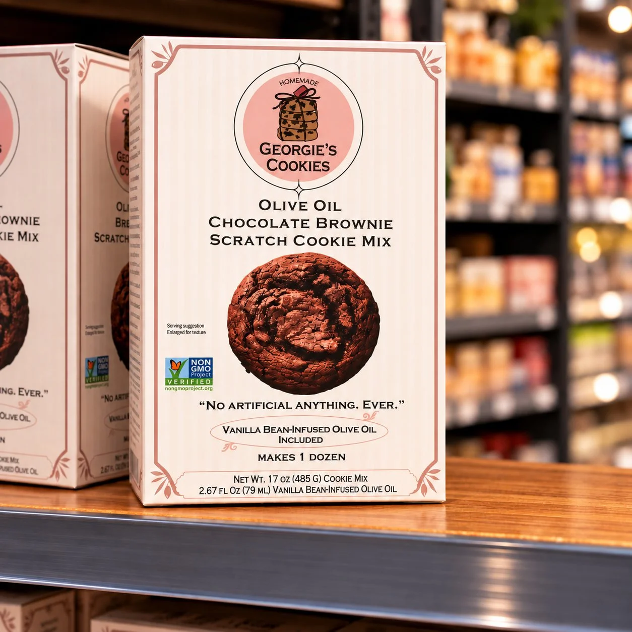 Olive Oil Chocolate Brownie Scratch Cookie Mix with Olive Oil