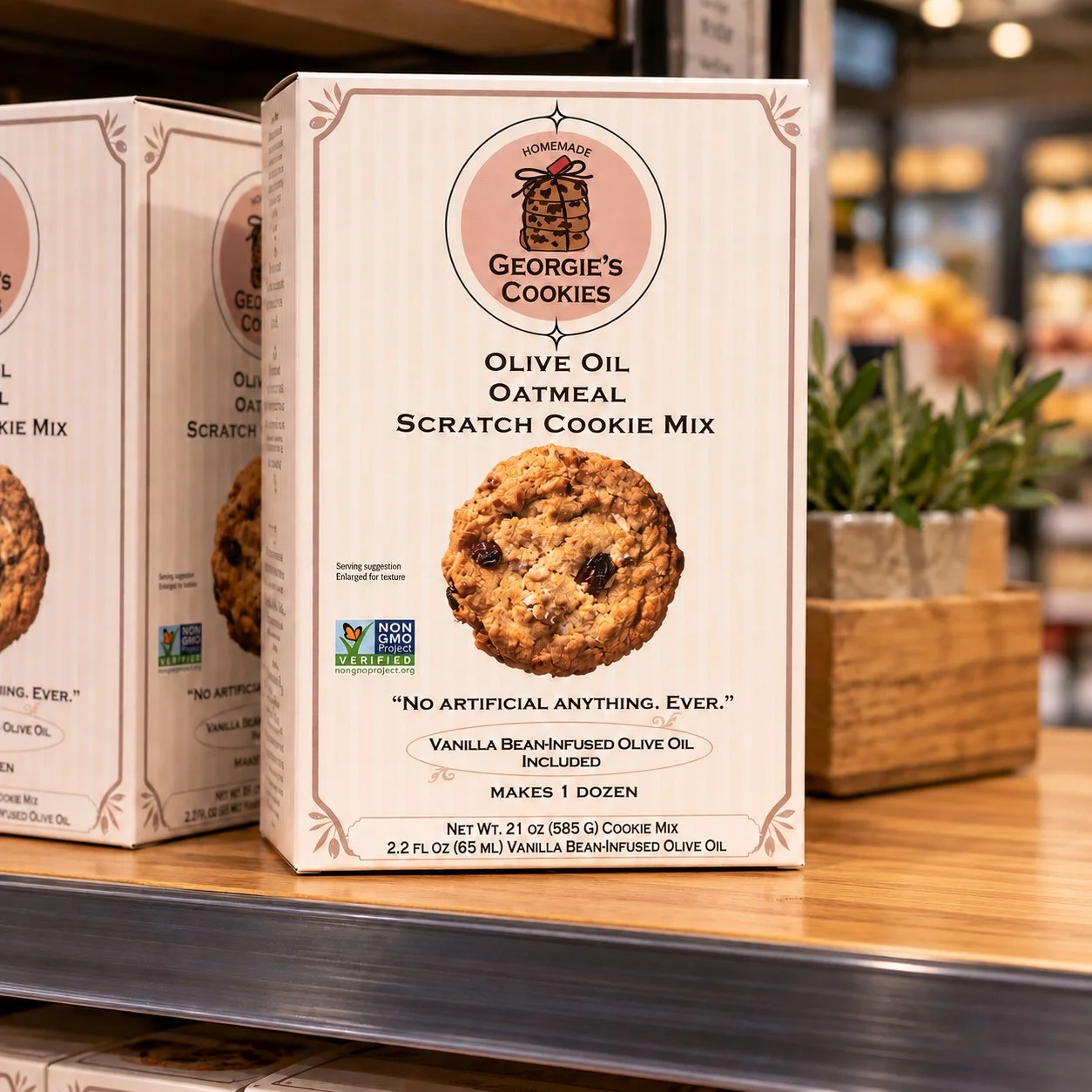 Olive Oil Oatmeal Scratch Cookie Mix with Olive Oil
