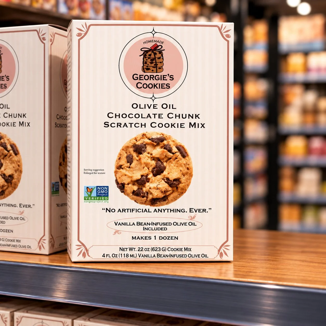 Olive Oil Chocolate Chunk Scratch Cookie Mix with Olive Oil