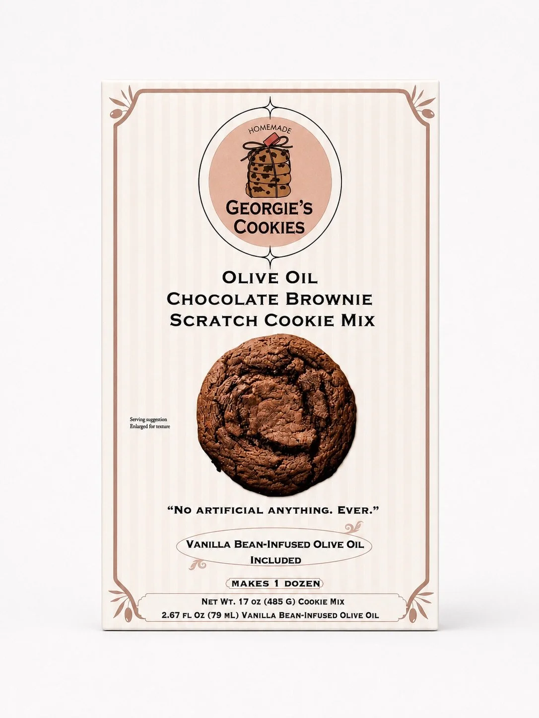 Olive Oil Chocolate Brownie Scratch Cookie Mix