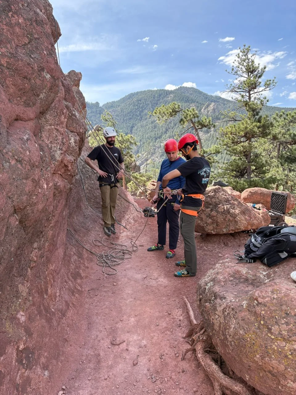 Rope Wranglers outdoor climbing session