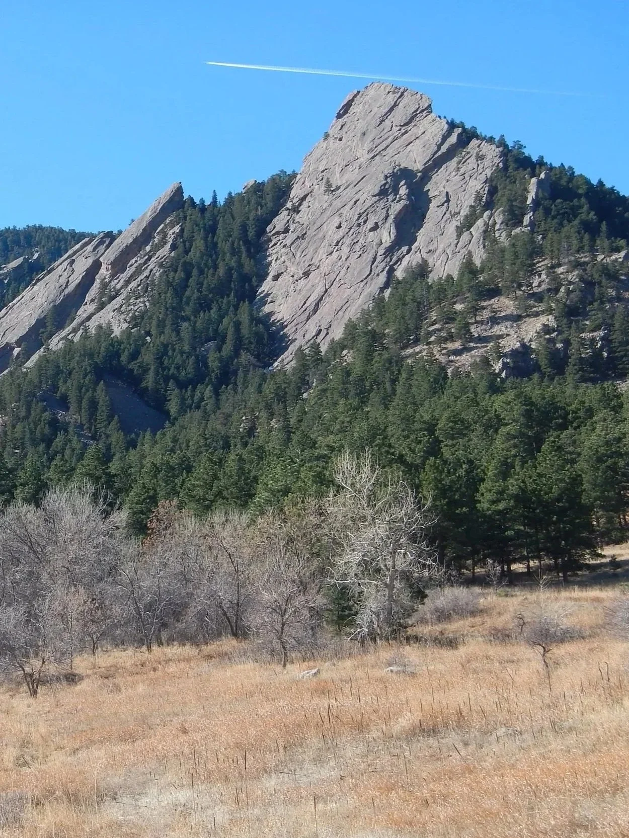 The Iconic Flatirons.  Counted from Right to left as First, Second, & Third.