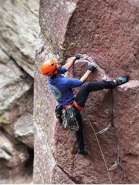 Matt King, AMGA certified rock climbing guide in Boulder, Colorado