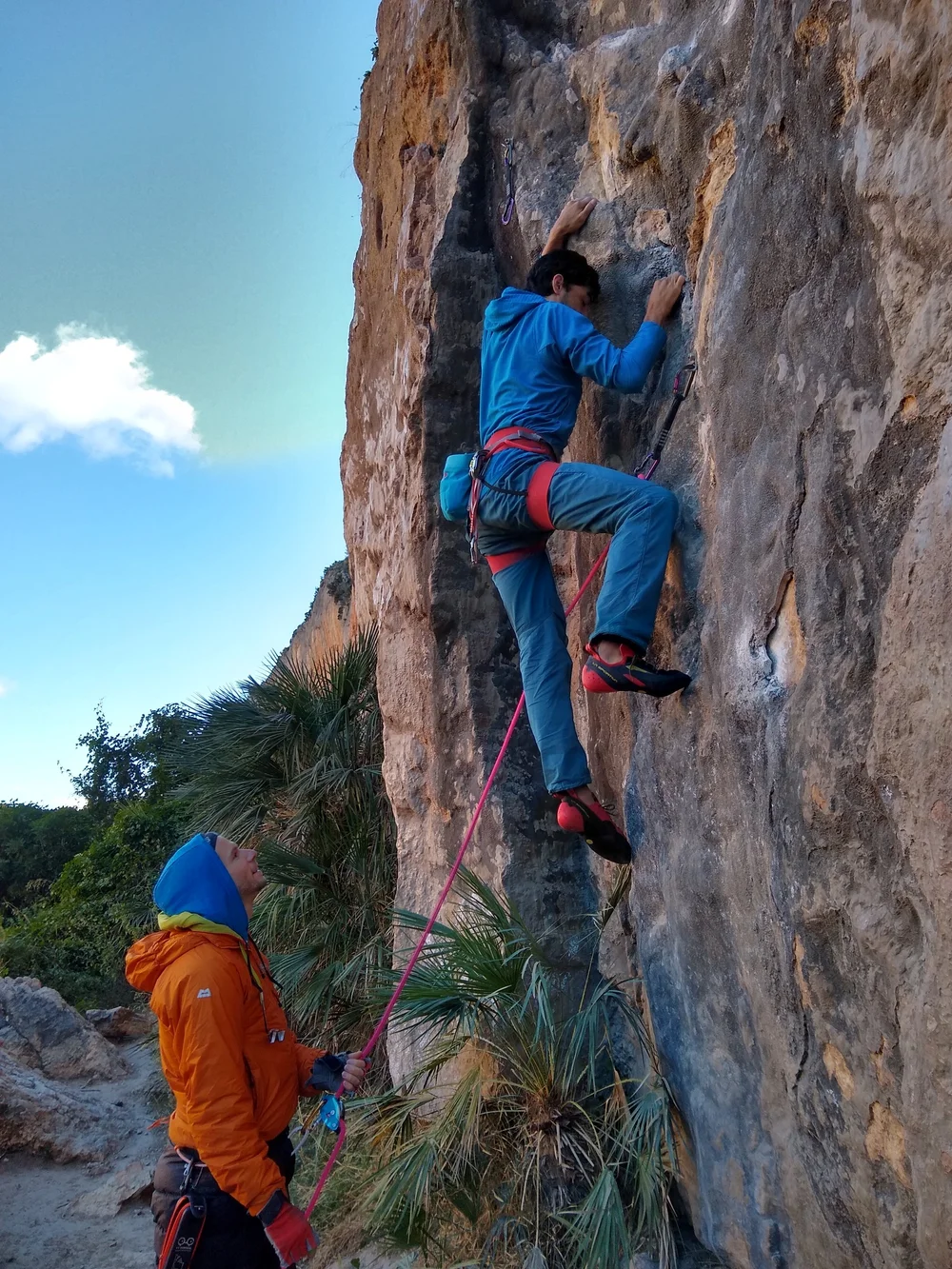 Guided climbing experience