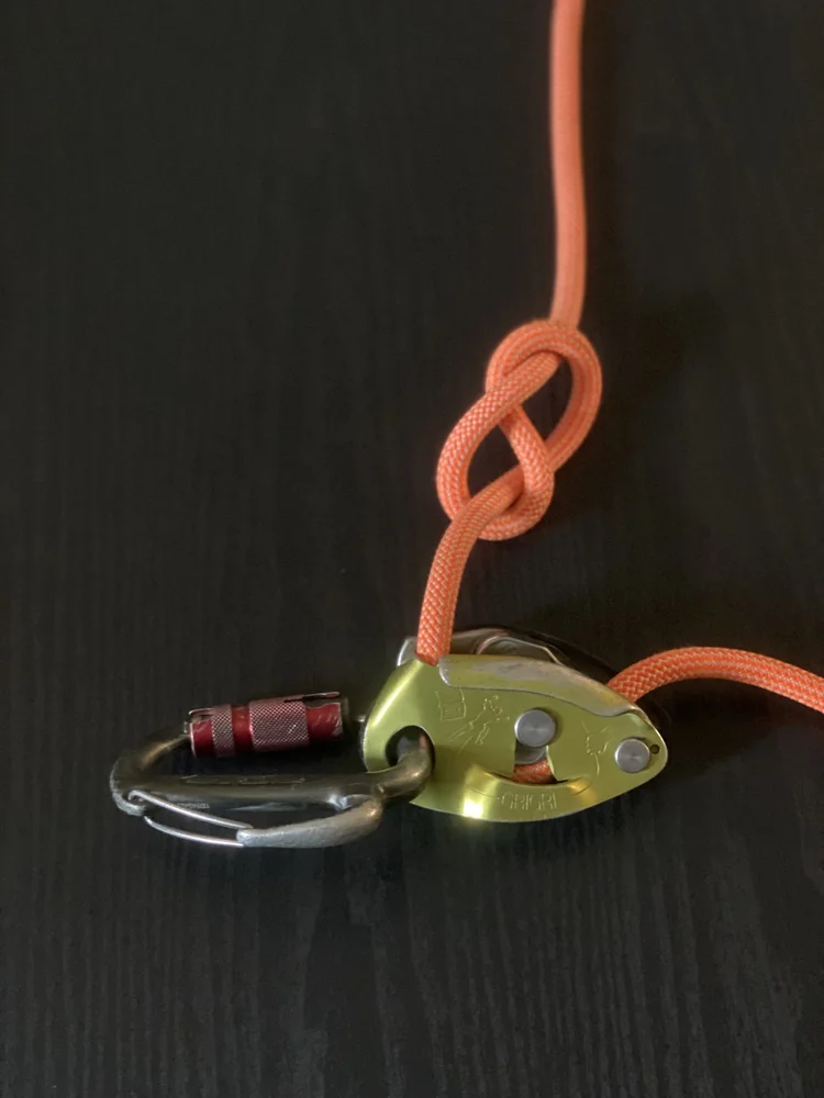 Loading GriGri step 5
