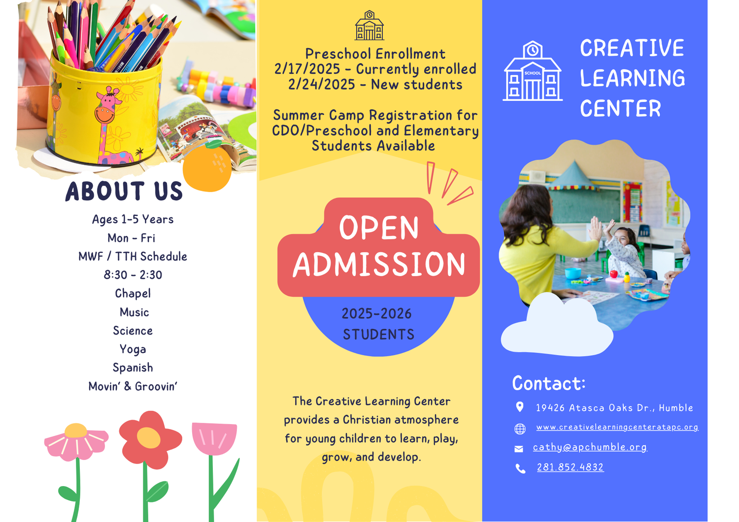 Registration creative learning center