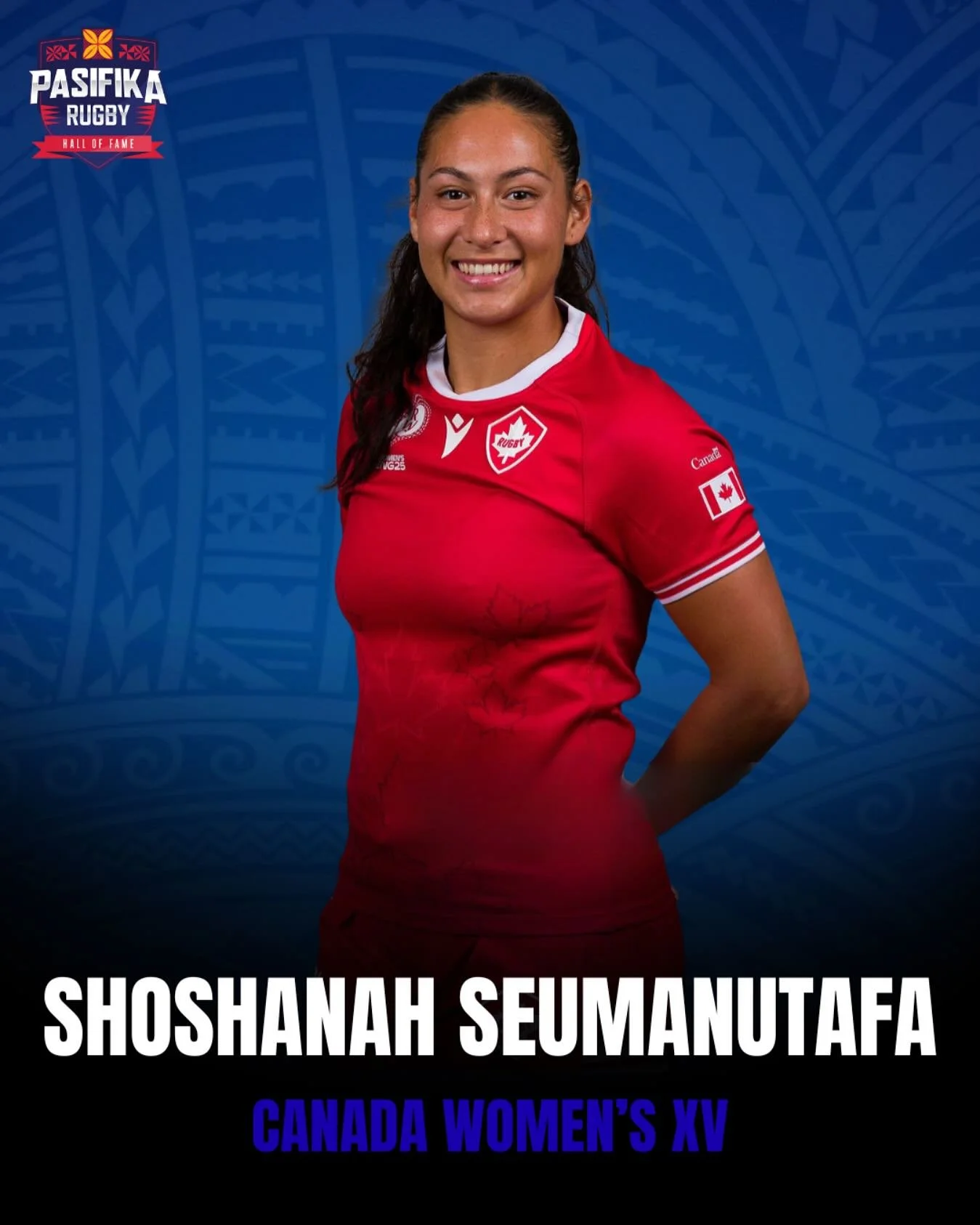 🌺✨ Celebrating Pasifika Women on the World Stage ✨🌺

Today we highlight Shoshanah Seumanutafa 🥳 Canada centre, proud Samoan, and one of the rising stars lighting up the 2025 Women&rsquo;s Rugby World Cup. 🇨🇦🏉🔥

Born in British Columbia to a pr