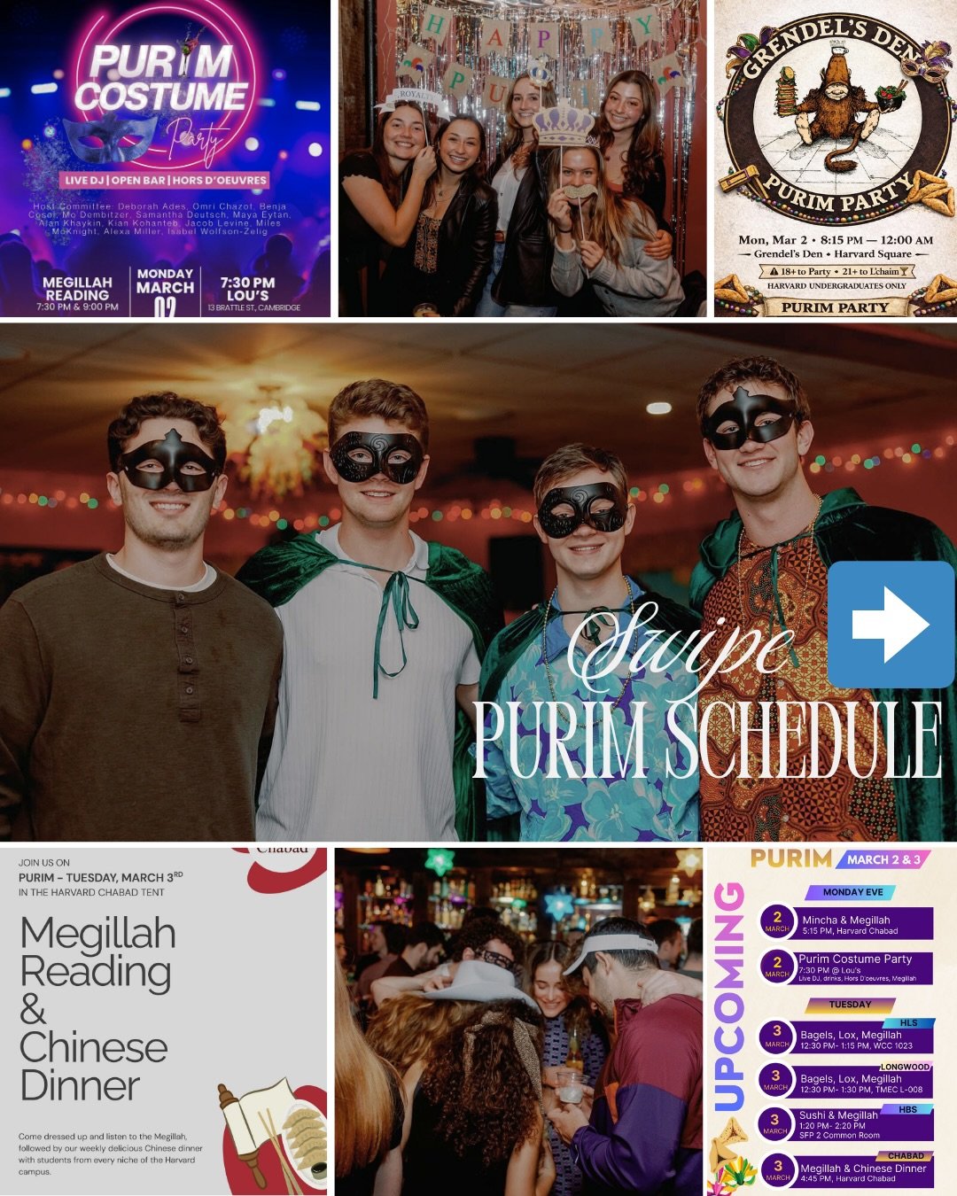 Purim Countdown 🎭 
Full Schedule www.harvardchabad.org/purim