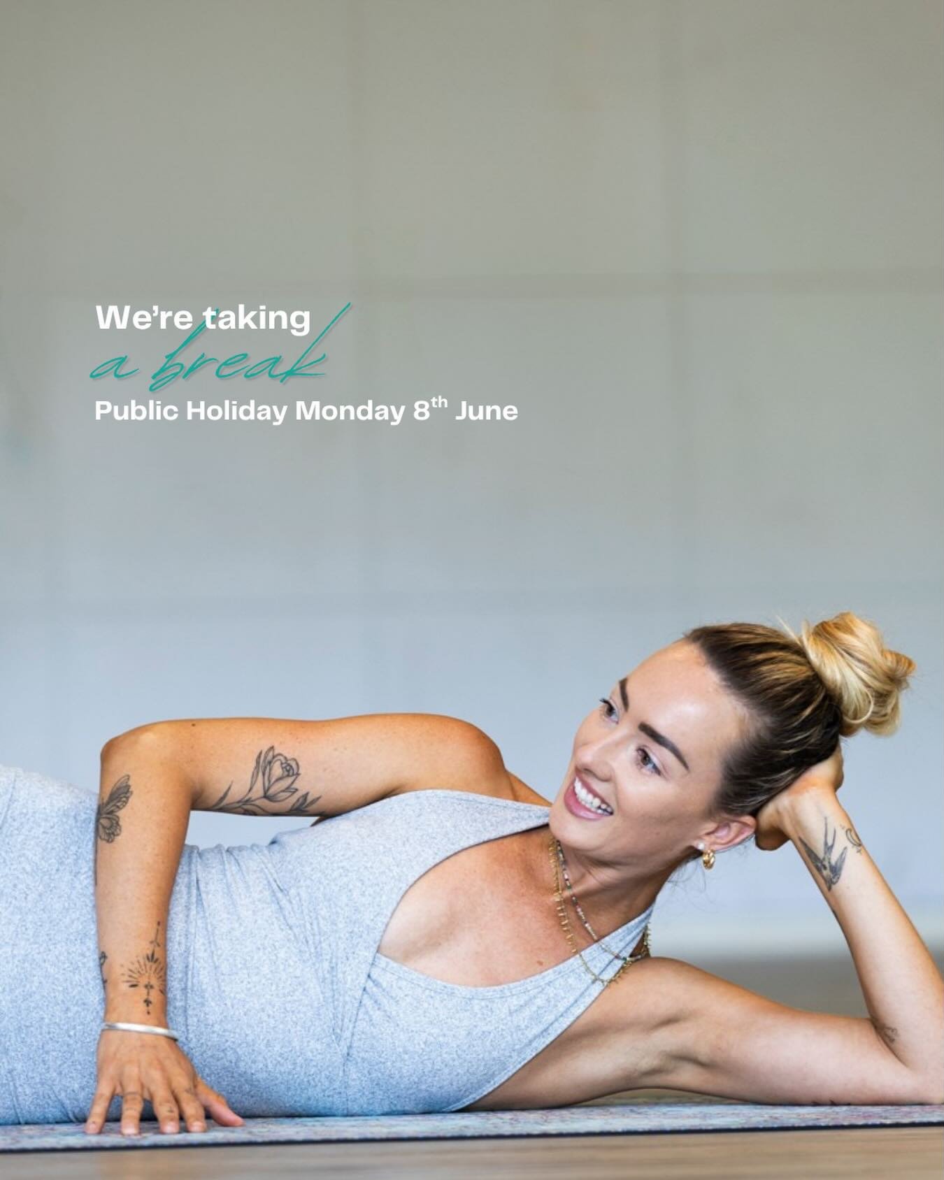 Heads up community - reception staff and class instructors will be taking a break Monday 8th June 🩵 No sauna or classes will be on, but gym will be open 24/7 as usual 😊  Enjoy the sunshine!