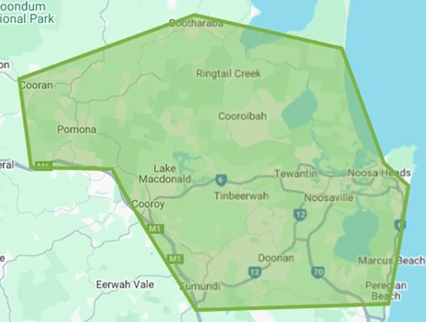 map of area we fill septic tanks