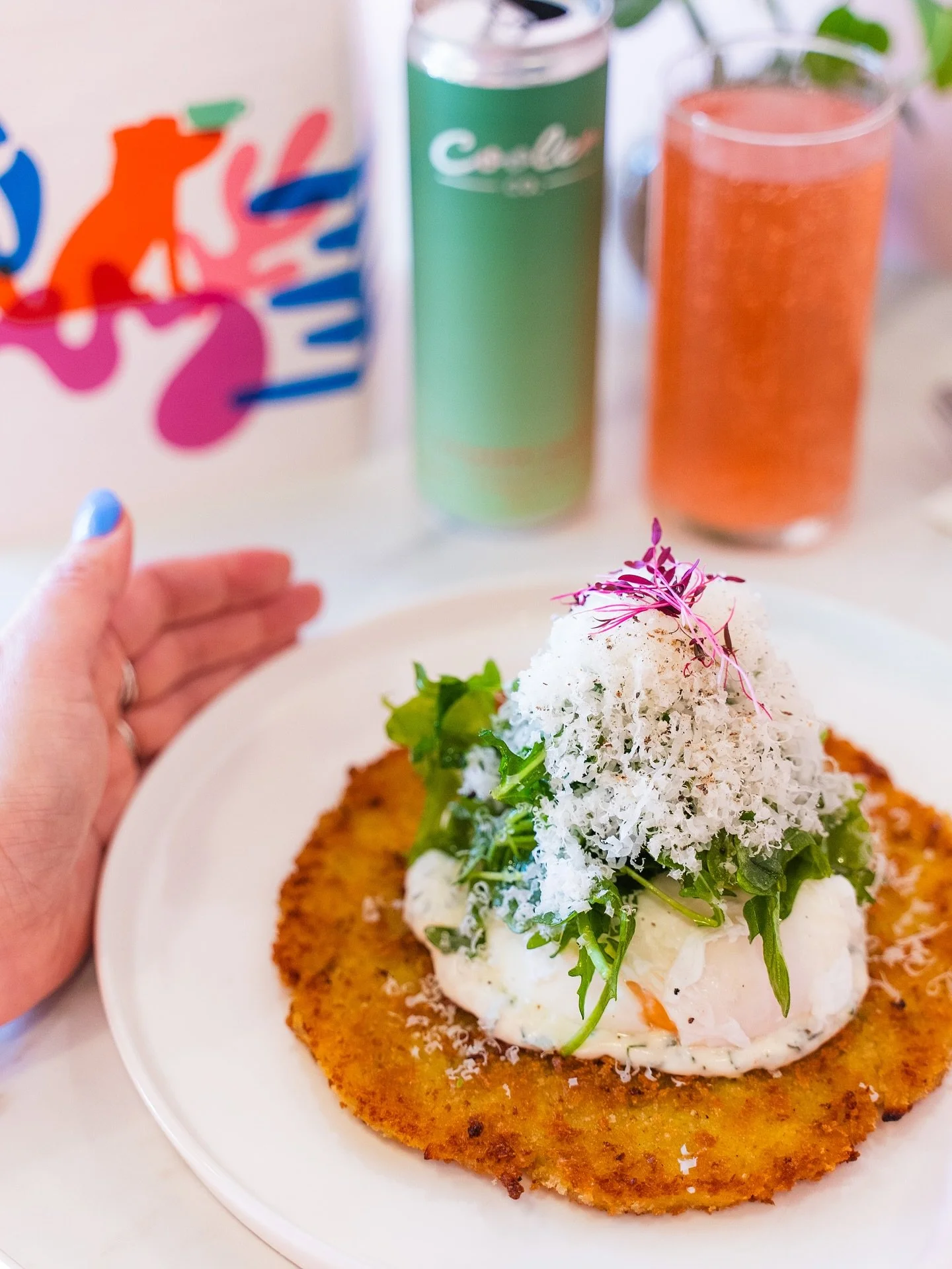 GOLDEN POTATO LATKES 🥔 

Drop what you&rsquo;re doing and come get yourself a latke. Crispy, golden and even better with a crisp @coolerco on the side. Friday plans = sorted.

We&rsquo;re open 9-4 PM so come get your Loam fix before we close on the 