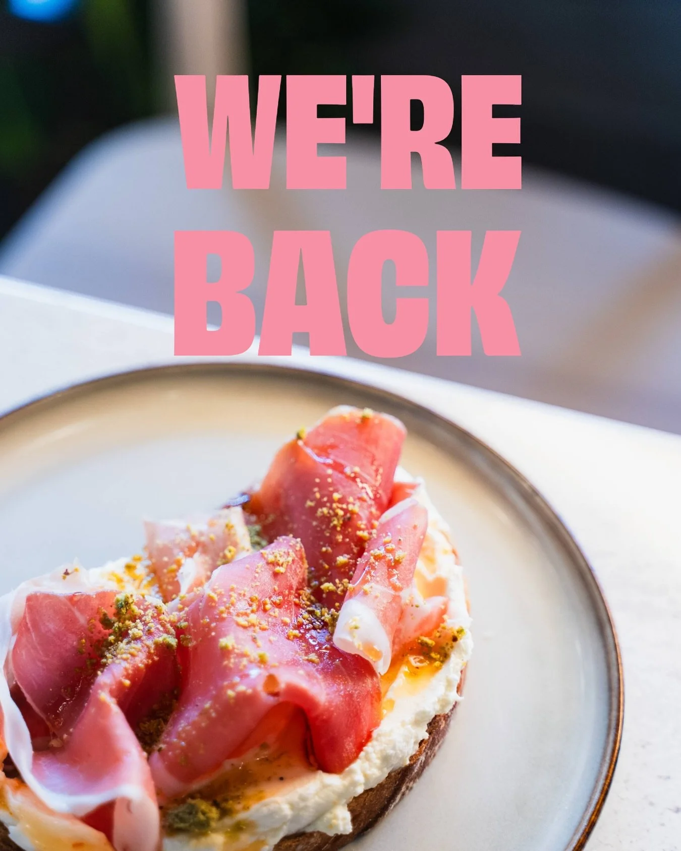 AND BOY DID WE MISS YOU! 😘 

We&rsquo;ve got a lot of new things coming your way including new hours + a new morning Happy Hour starting next week! Details below:

⏰ NEW HOURS

Starting October 1st, we&rsquo;ll be closed on Wednesdays so we can take