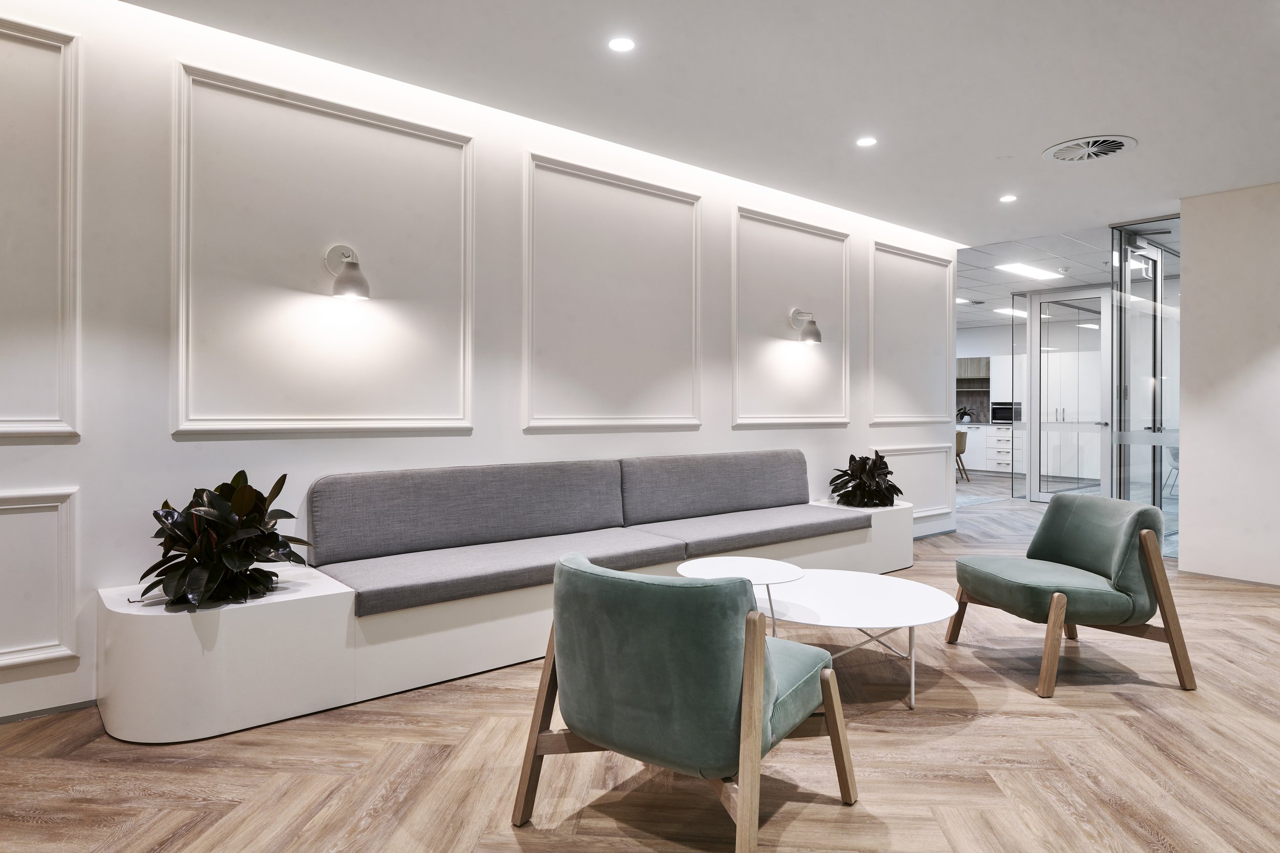 EQ12 Show Suite Fitout Construction Lobby