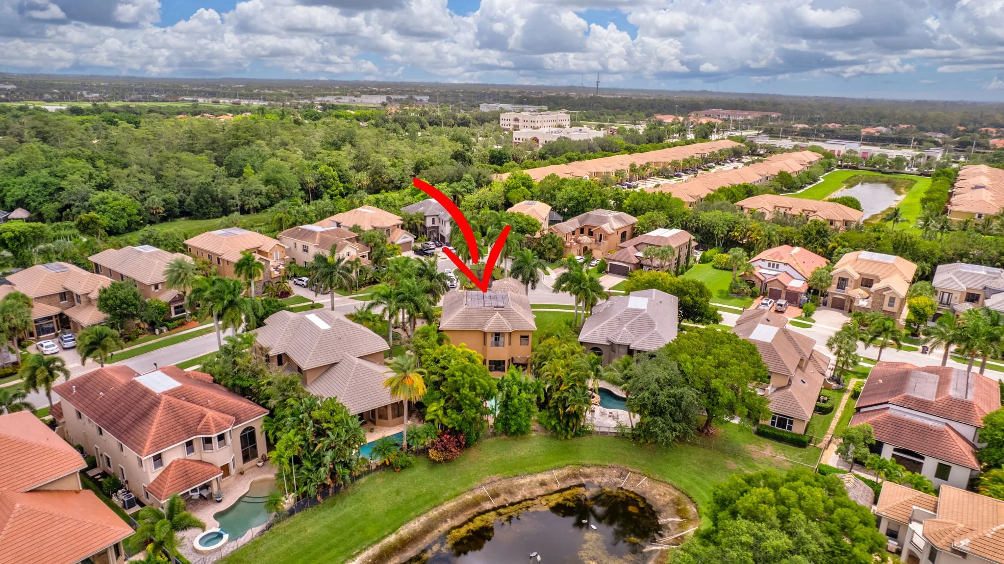 Wellington, FL Home – Aerial View