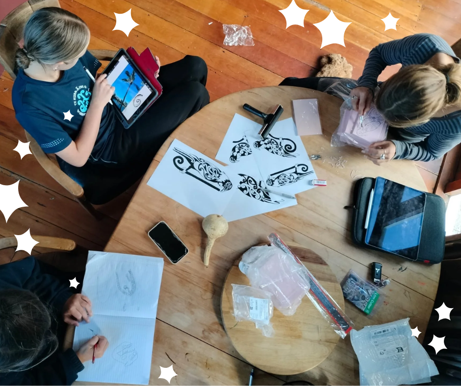 Lino-printing Koanga (Spring) Workshop