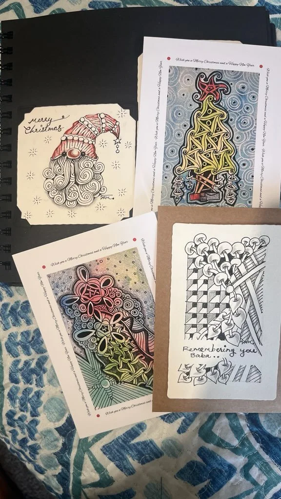 Introduction to Zentangle - Christmas Card Edition