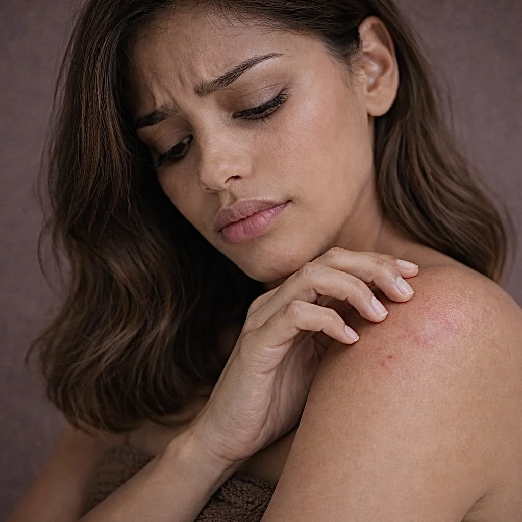 Itchiness after wax.