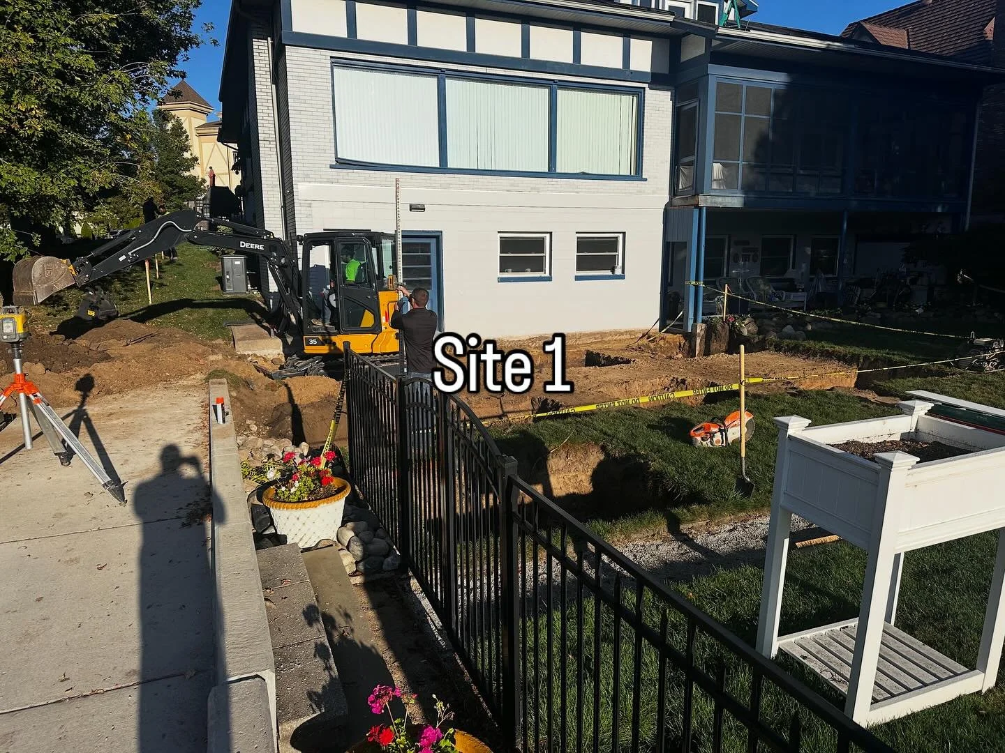 Correction I stopped at five sites in the morning.