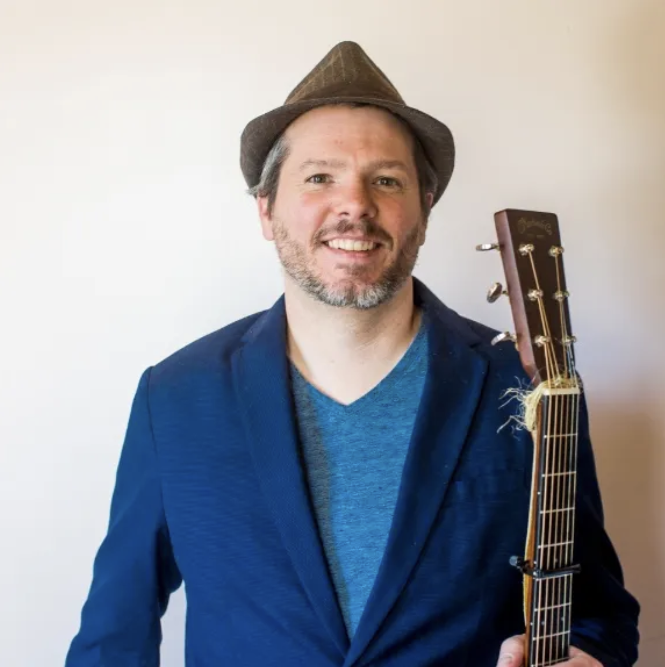 James Gascoyne with guitar