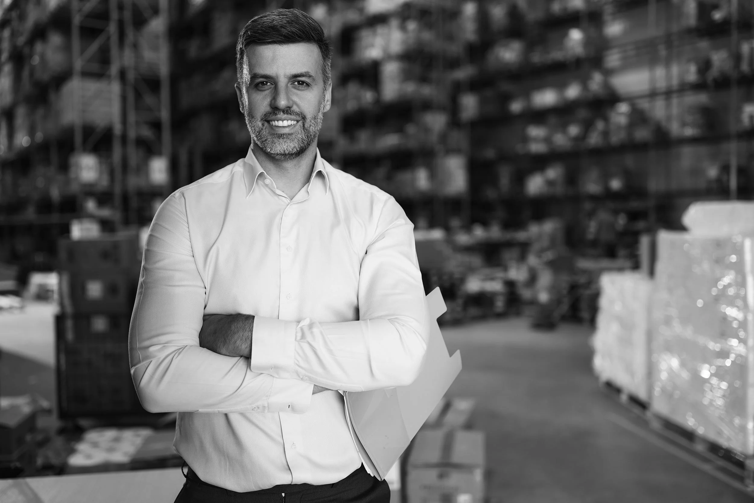 Commercial leader in large scale warehouse setting