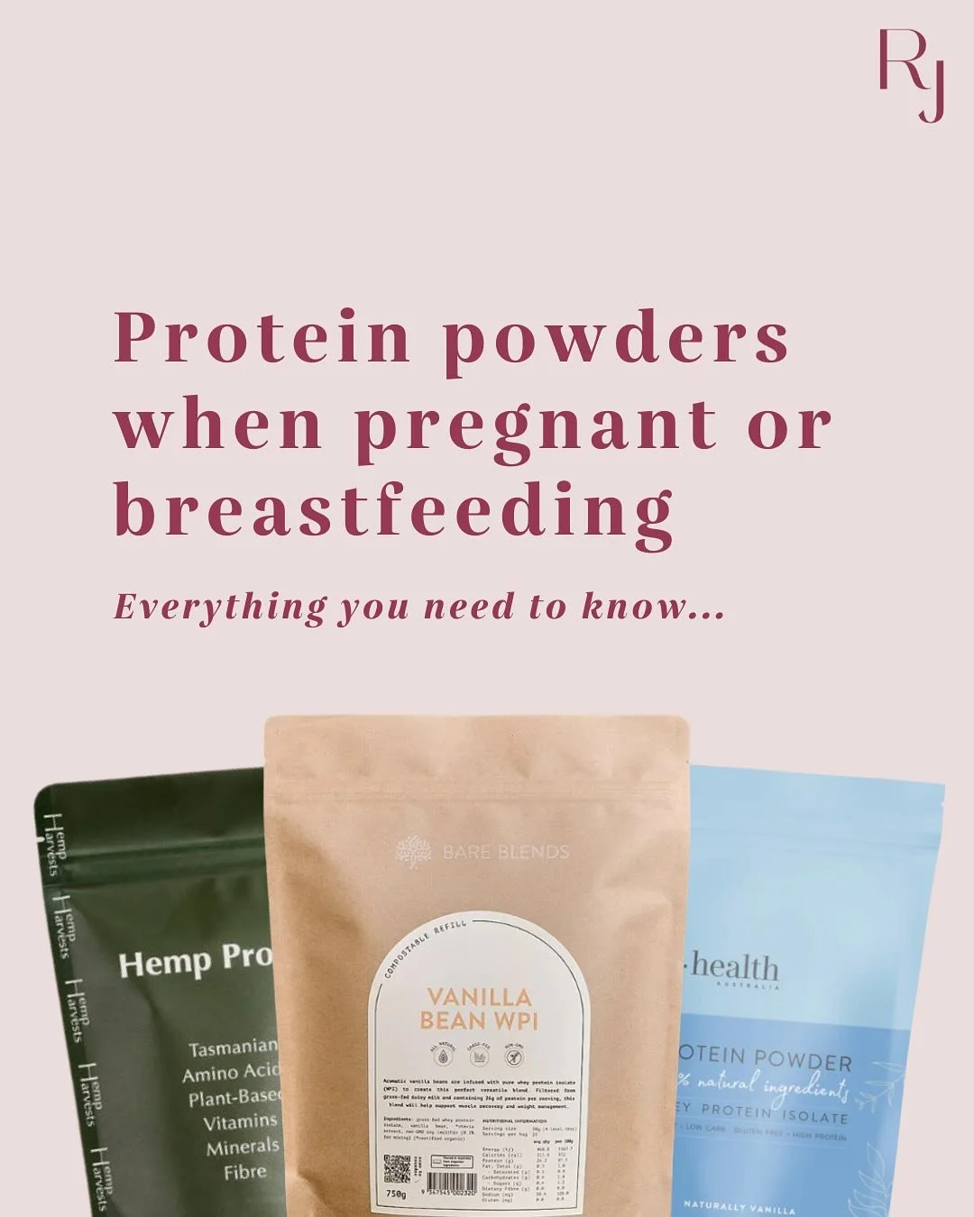 Ever wondered about using protein powders during pregnancy and breastfeeding? It&rsquo;s a question I am asked all the time, so hopefully this post covers everything on your mind. Still have questions? Ask below or read the full blog on my website :)