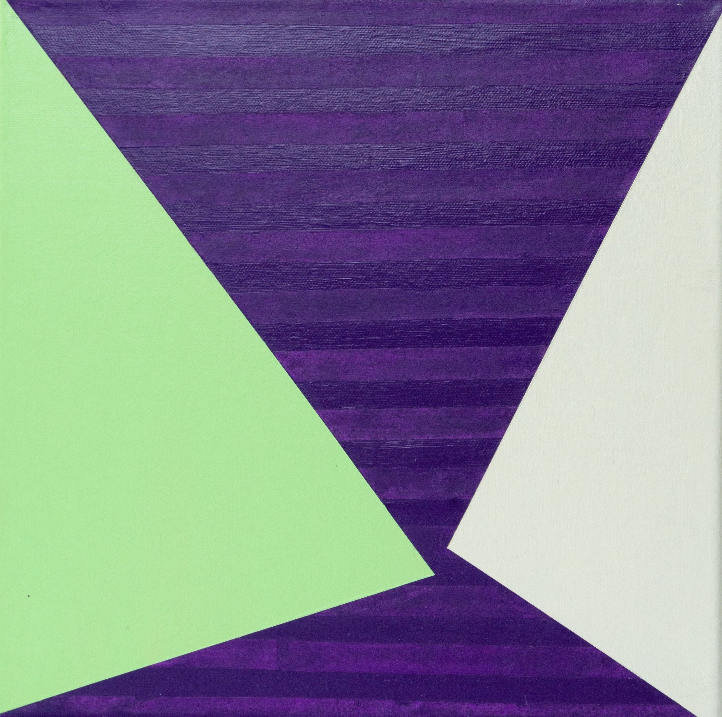 Gate, 2024, Mixed media with inkjet, acrylic on canvas, 12 × 12 in.