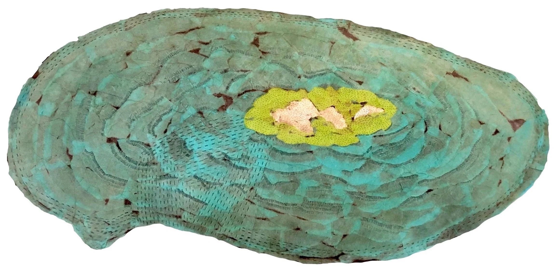 Nostalgia, 2024, Hanji, graphite, acrylic on Hanji, 34"x18" 