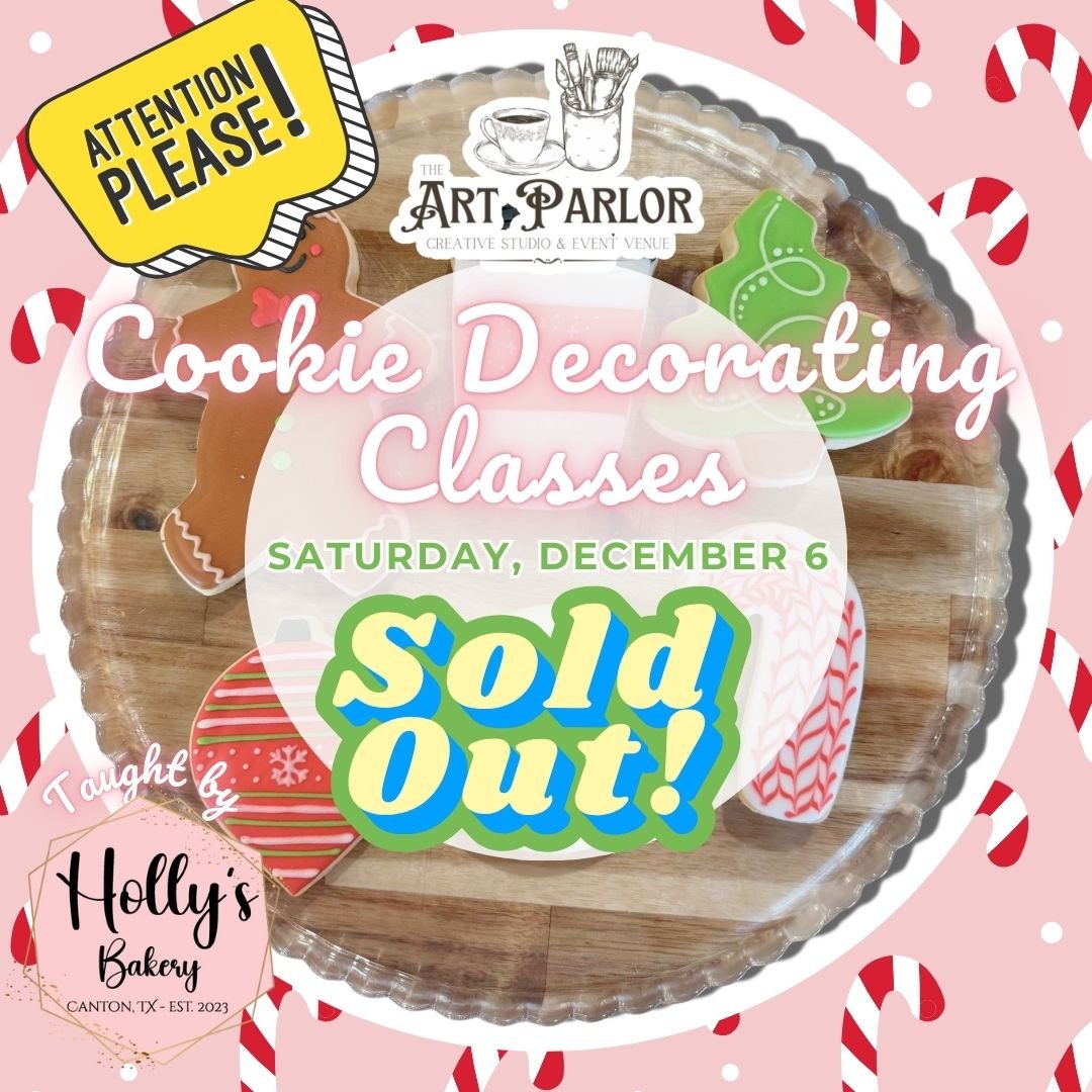 The Art Parlor’s Christmas Cookie Decorating Class with Holly from Holly’s Bakery 