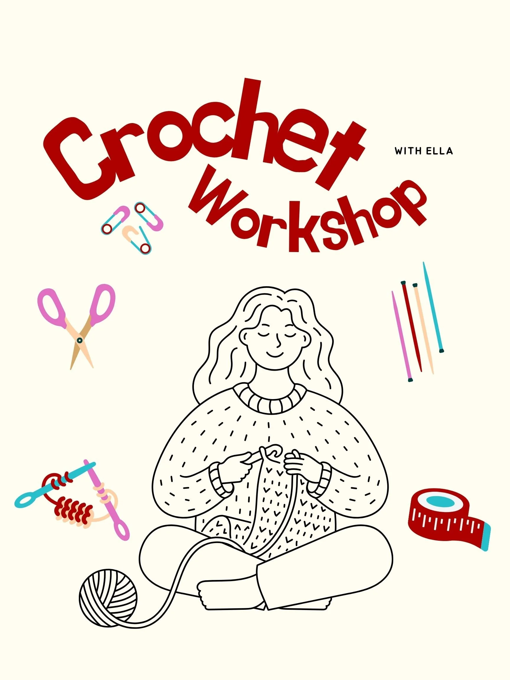 Youth, Ages 8+Beginner Crochet Class 