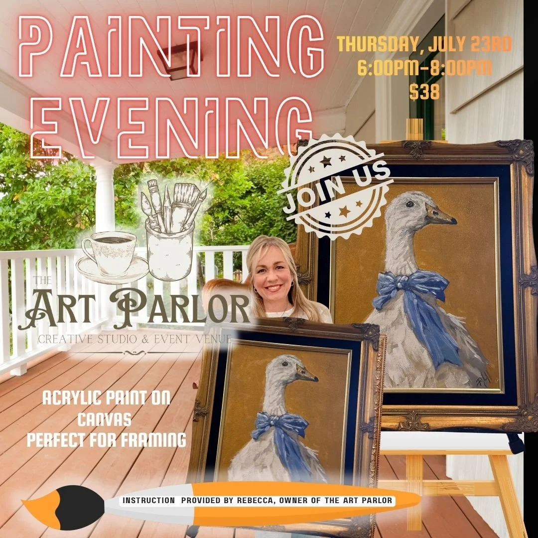Front Porch Goose Painting Evening 