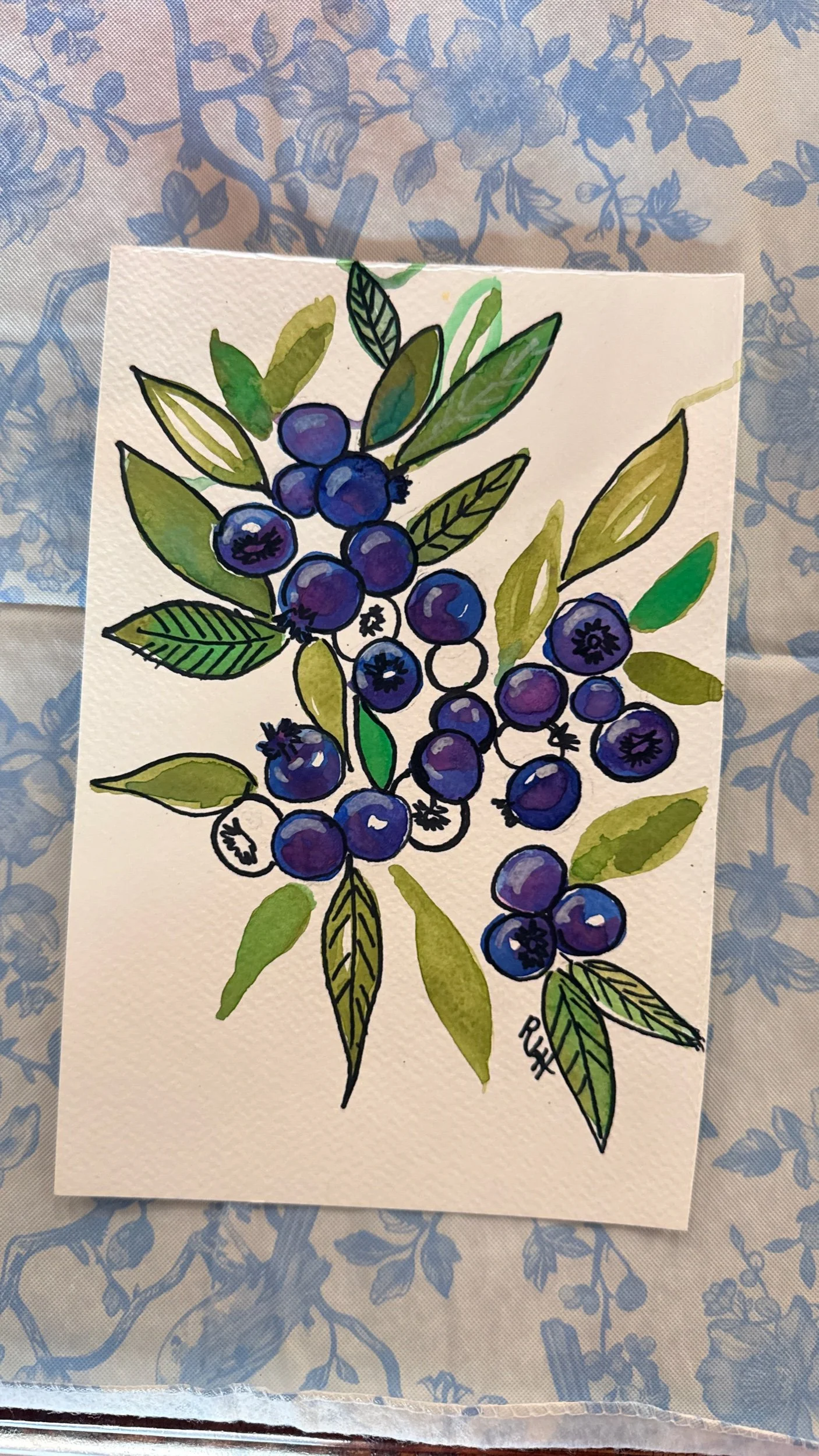 Berry Easy Watercolor Class
