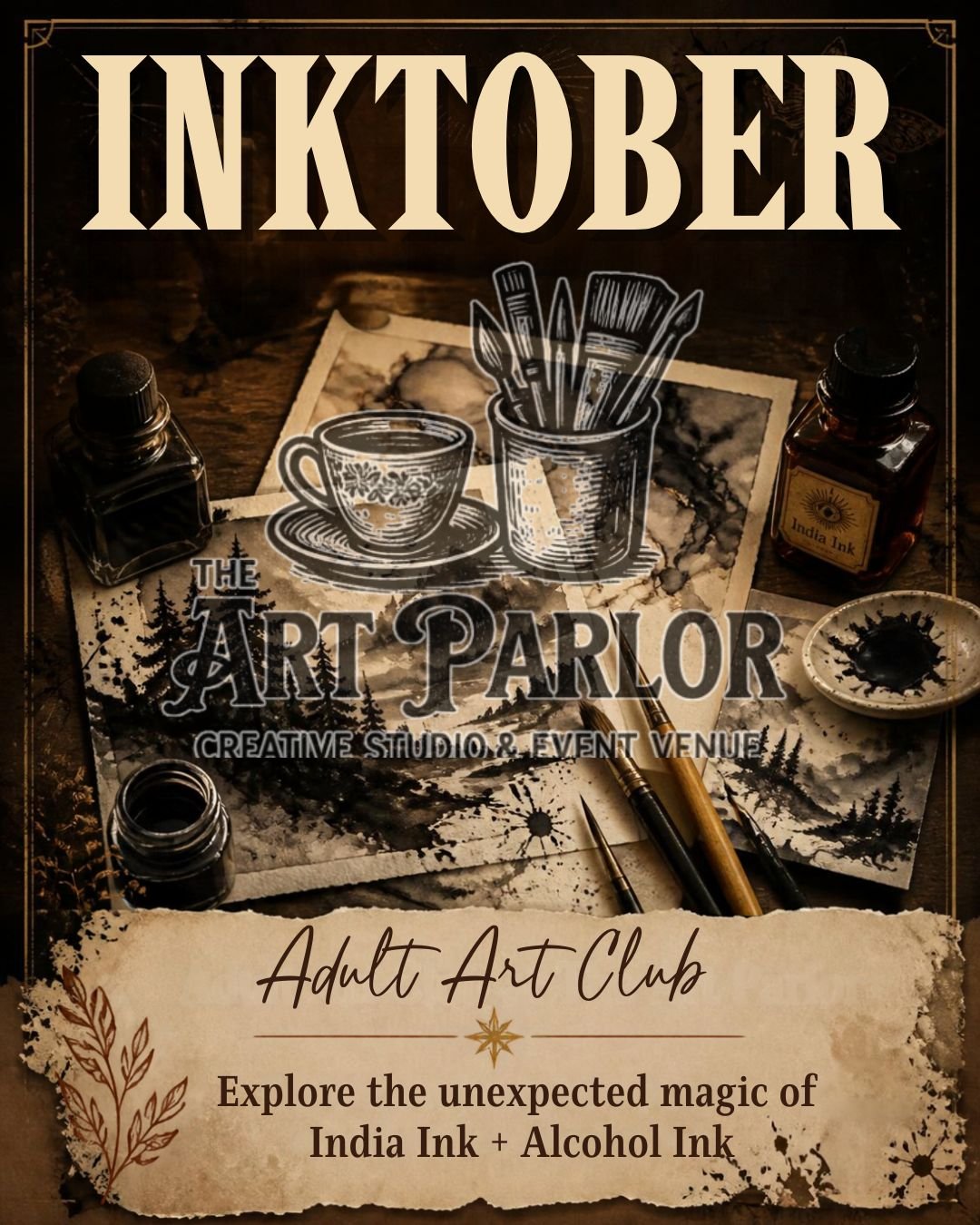 Inktober Adult Art Club