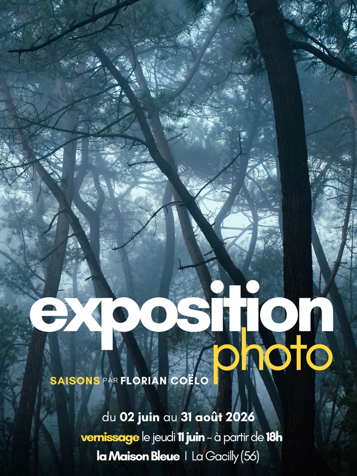 (fr) Je suis tr&egrave;s heureux de vous pr&eacute;senter l&rsquo;affiche de ma prochaine exposition !

Il s&rsquo;agit d&rsquo;un projet photographique pens&eacute; autour du passage des saisons, leur beaut&eacute; unique et leur fragilit&eacute; gr