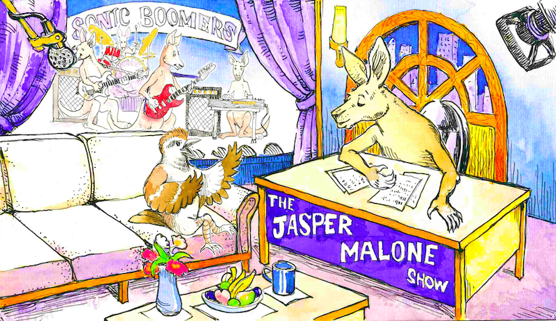 Episode 1 - The Jasper Malone Show gets off to a flying start when Jasper Roo interviews Thomas the Bird