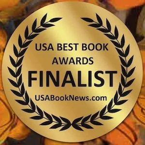 "USA Best Book Awards Finalist" award badge. Awarded to 'Welcome to God's Balcony' from "USABookNews.com"