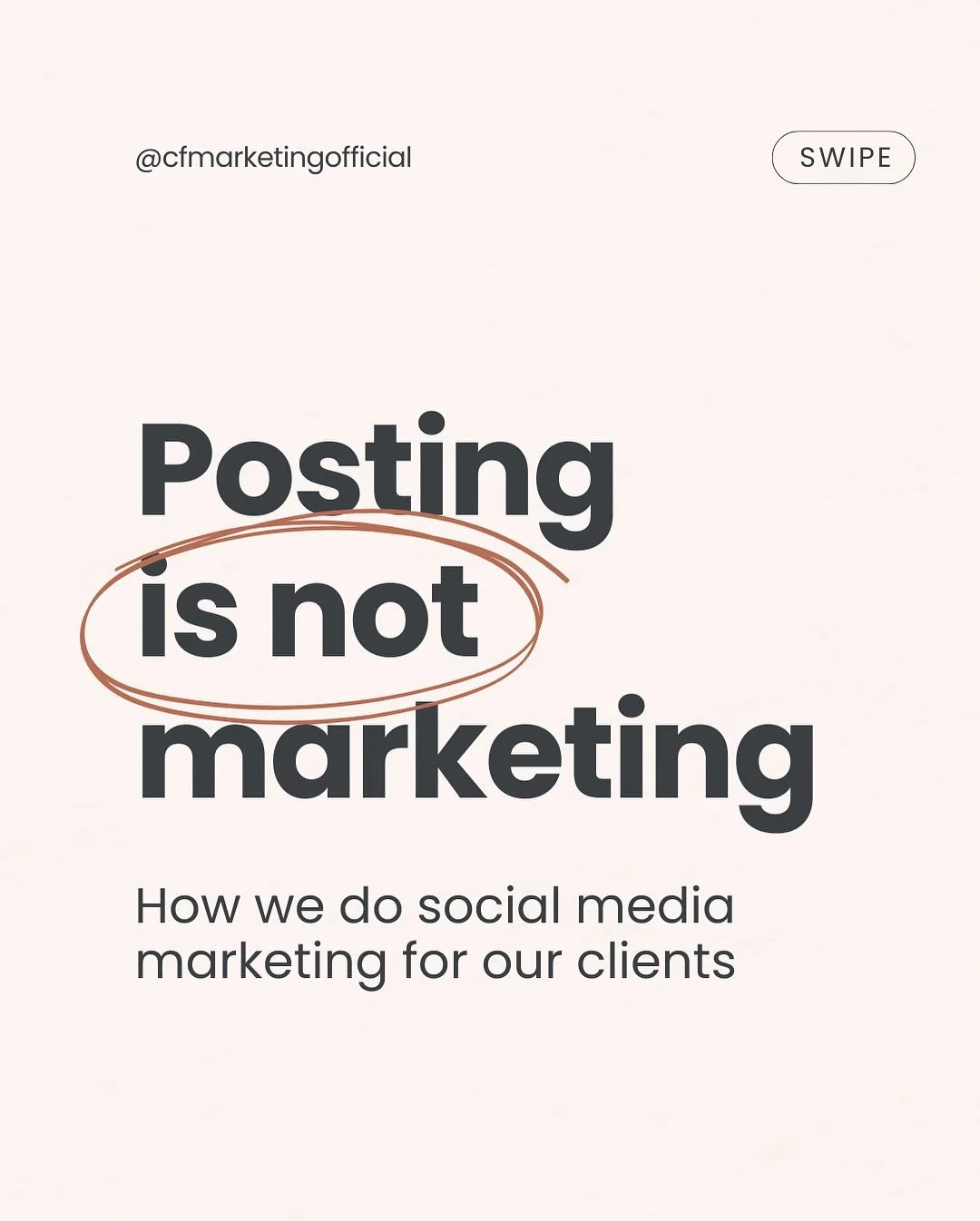 Posting isn&rsquo;t marketing.

You can show up every day and still see no real impact.

Without a clear message, a defined strategy, and real audience insight, content won&rsquo;t connect, and it won&rsquo;t convert.

At CF Marketing, we create cont