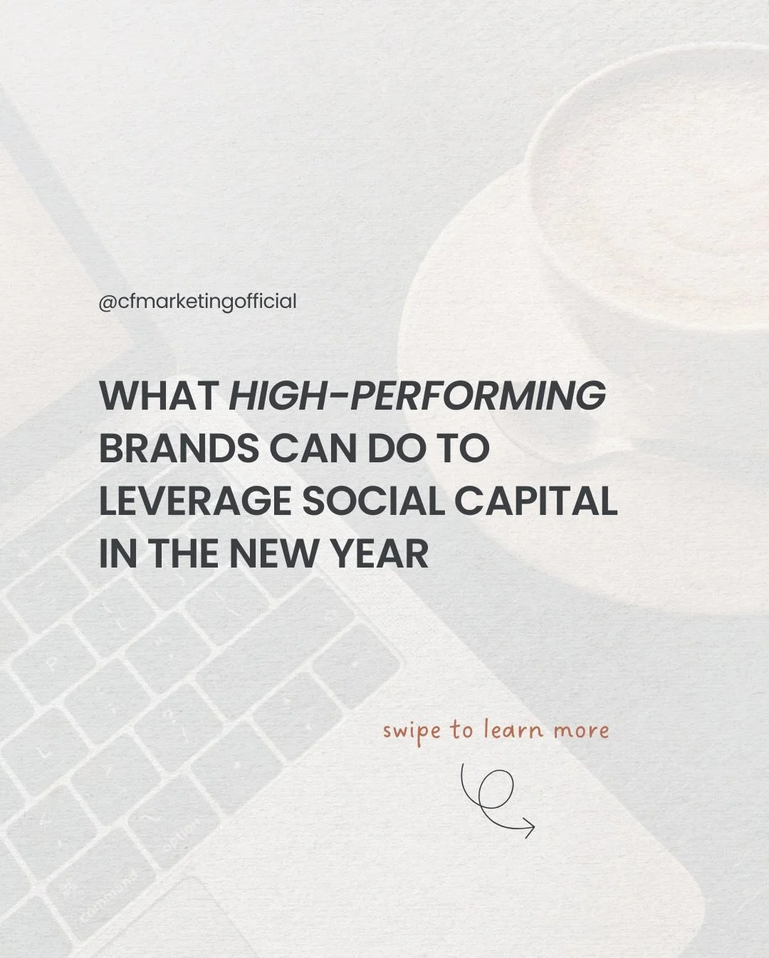 The new year is the perfect time to start thinking about how your brand can build real influence, not just online visibility.

At CF Marketing, we help high-performing brands turn strategy into social capital by creating content that connects, conver