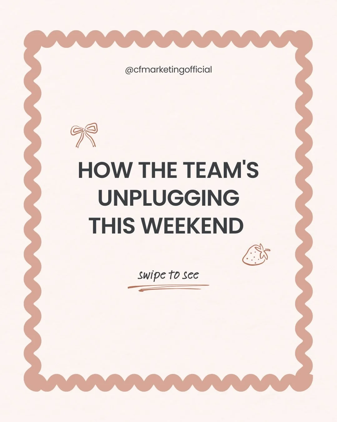 Time offline to rest, reset, and be present is so important ✨🙌🏽

We believe good work comes from well-rested minds, so switching off is part of how we do things around here.

See you on Monday (extra refreshed). 

#worklifebalance #agencyculture #u