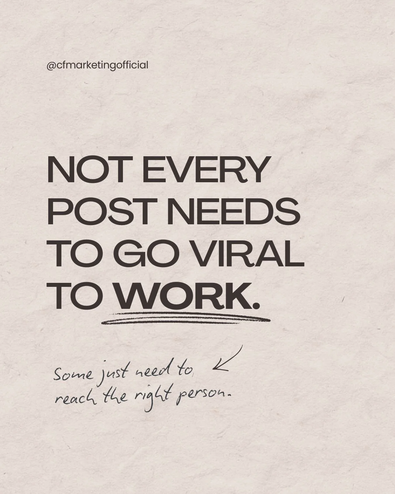 Virality is a bonus, not the goal.

The goal is content that aligns with your brand, speaks to the right audience, and supports your strategy ✨

#marketingeducation #socialmediamanagement #brandstrategy #contentplanning #marketingagency

content stra