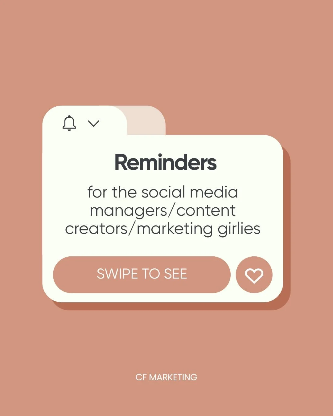 Reminders for the marketing girlies who care a little too much 🎀😇

You are not your engagement rate.
You are not yesterday&rsquo;s insights.
And one &ldquo;flop&rdquo; does not erase your entire skillset.

We&rsquo;re building brands, not viral mom